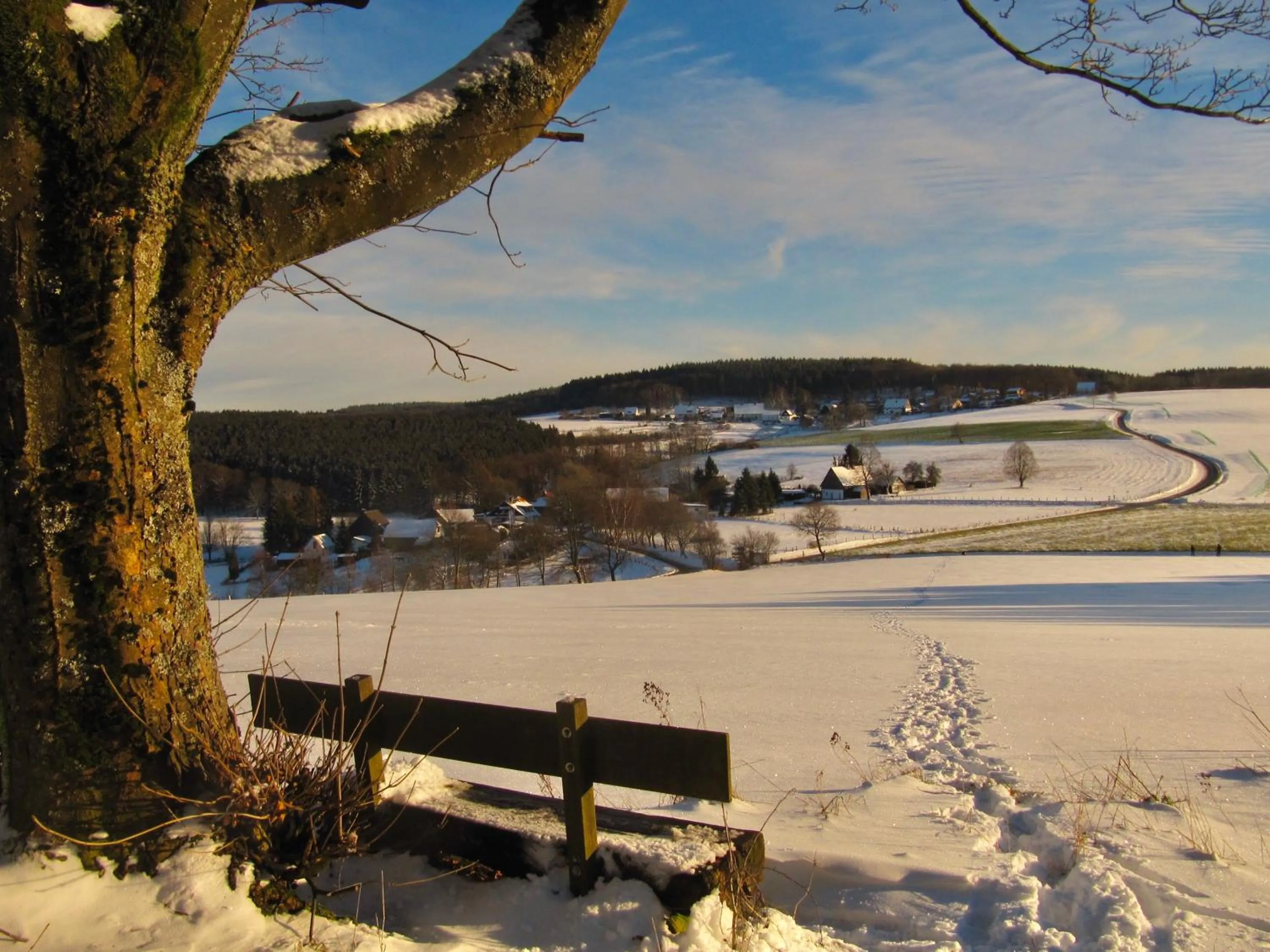 Winter in Übernachten im Café Restaurant Vedder