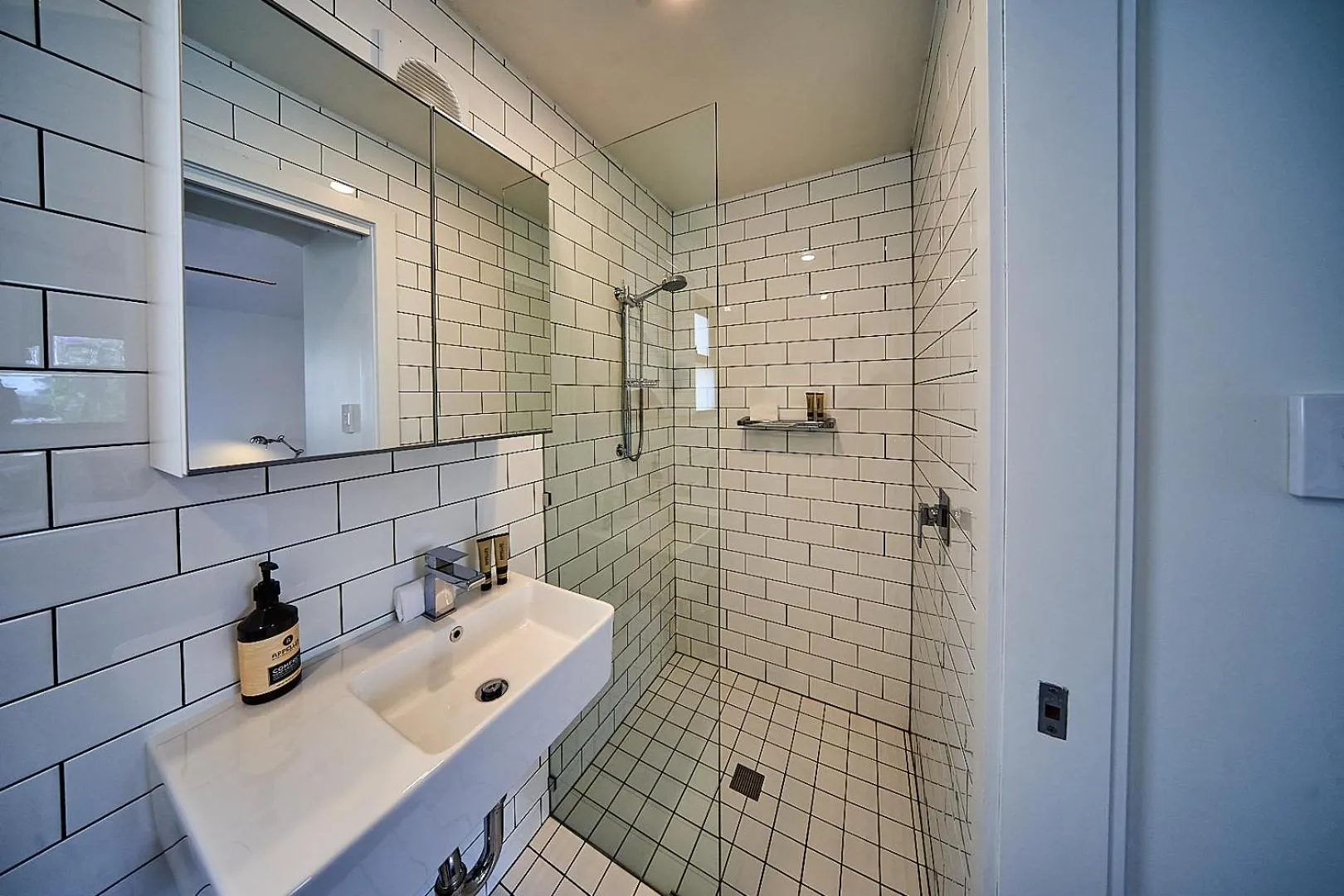 Shower in The Bronte Boutique Hotel