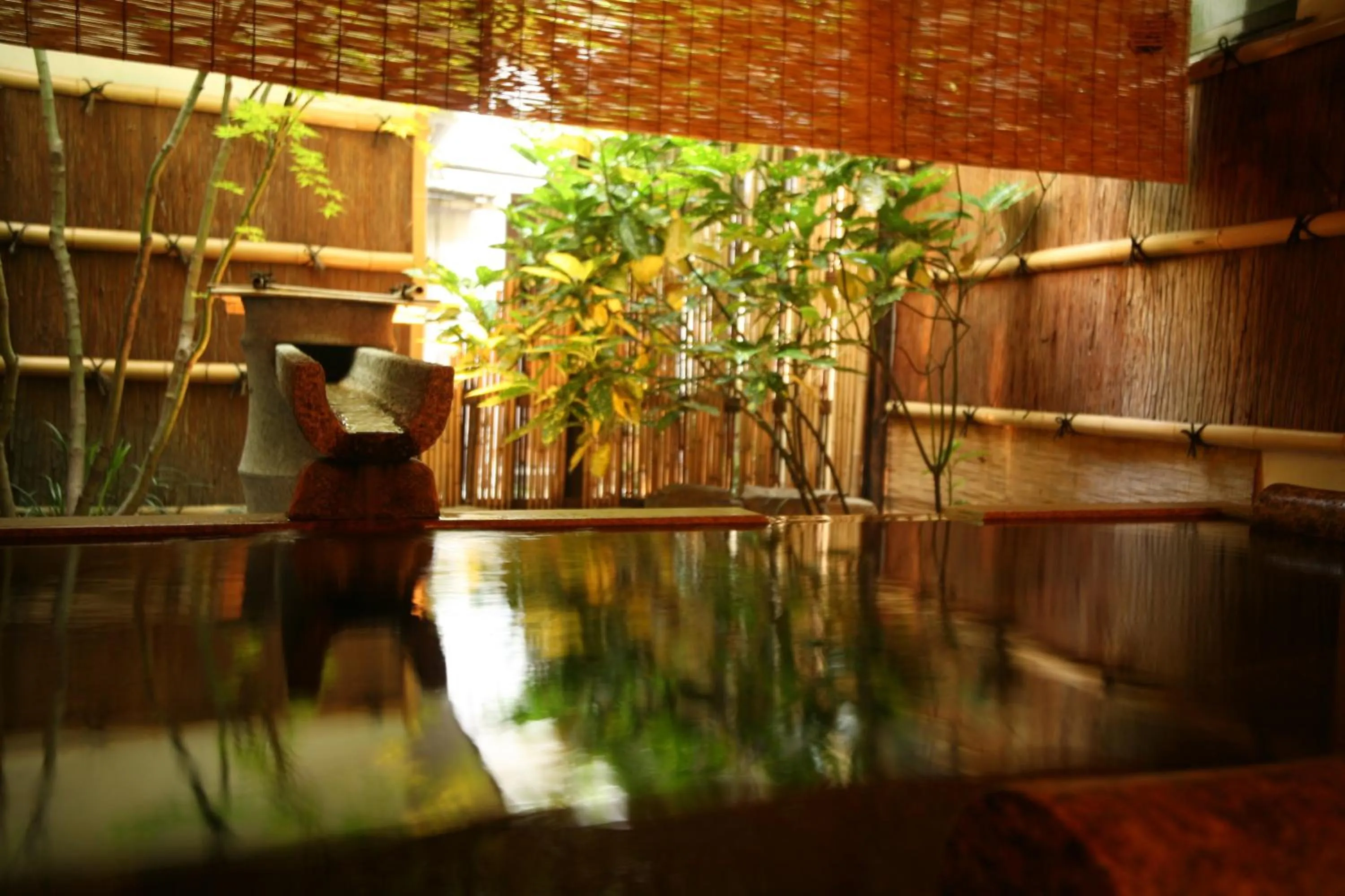 Hot Spring Bath in Kinosaki Onsen Kawaguchiya Honkan