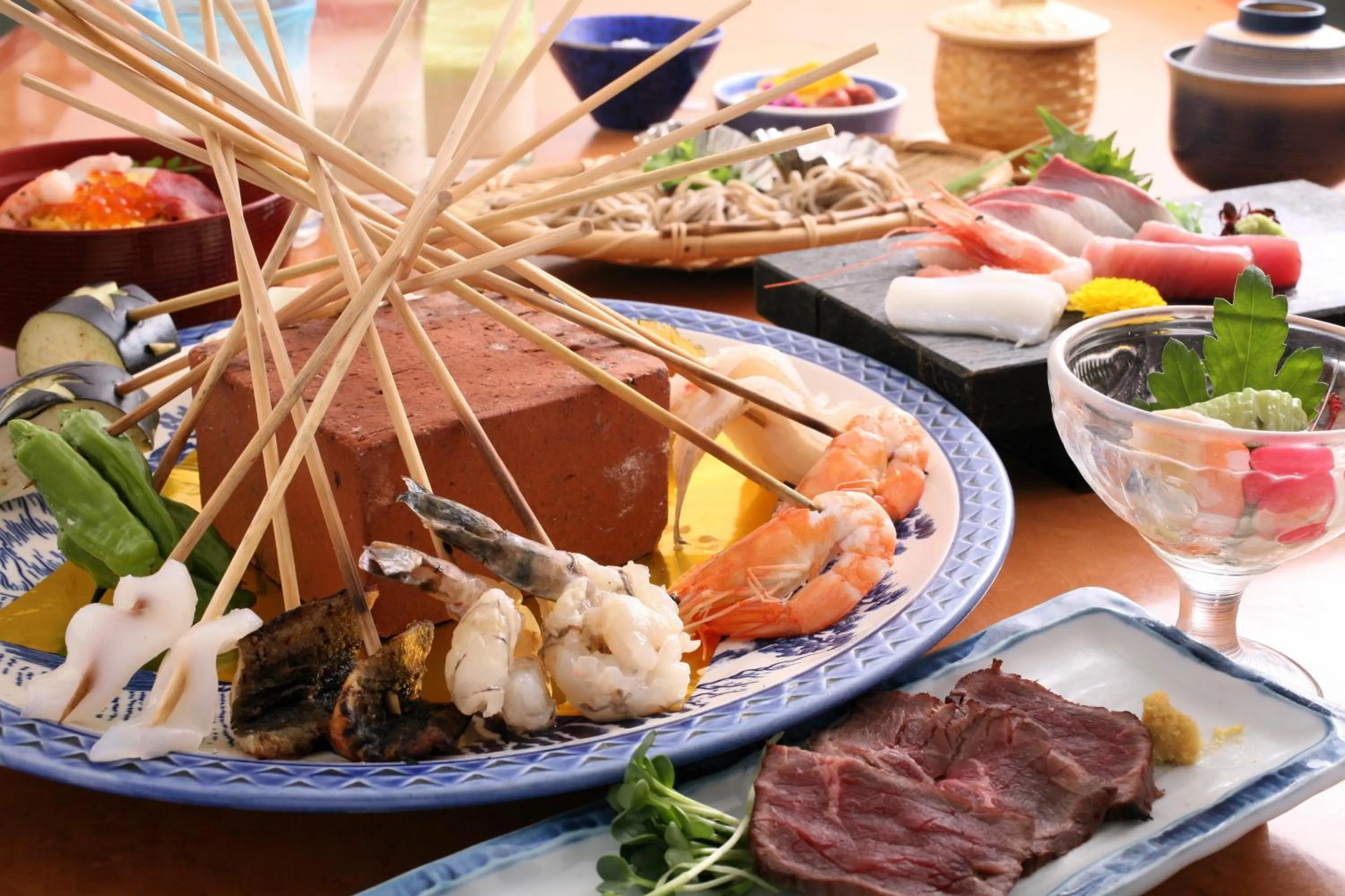 Food in Kinosaki Onsen Kawaguchiya Honkan