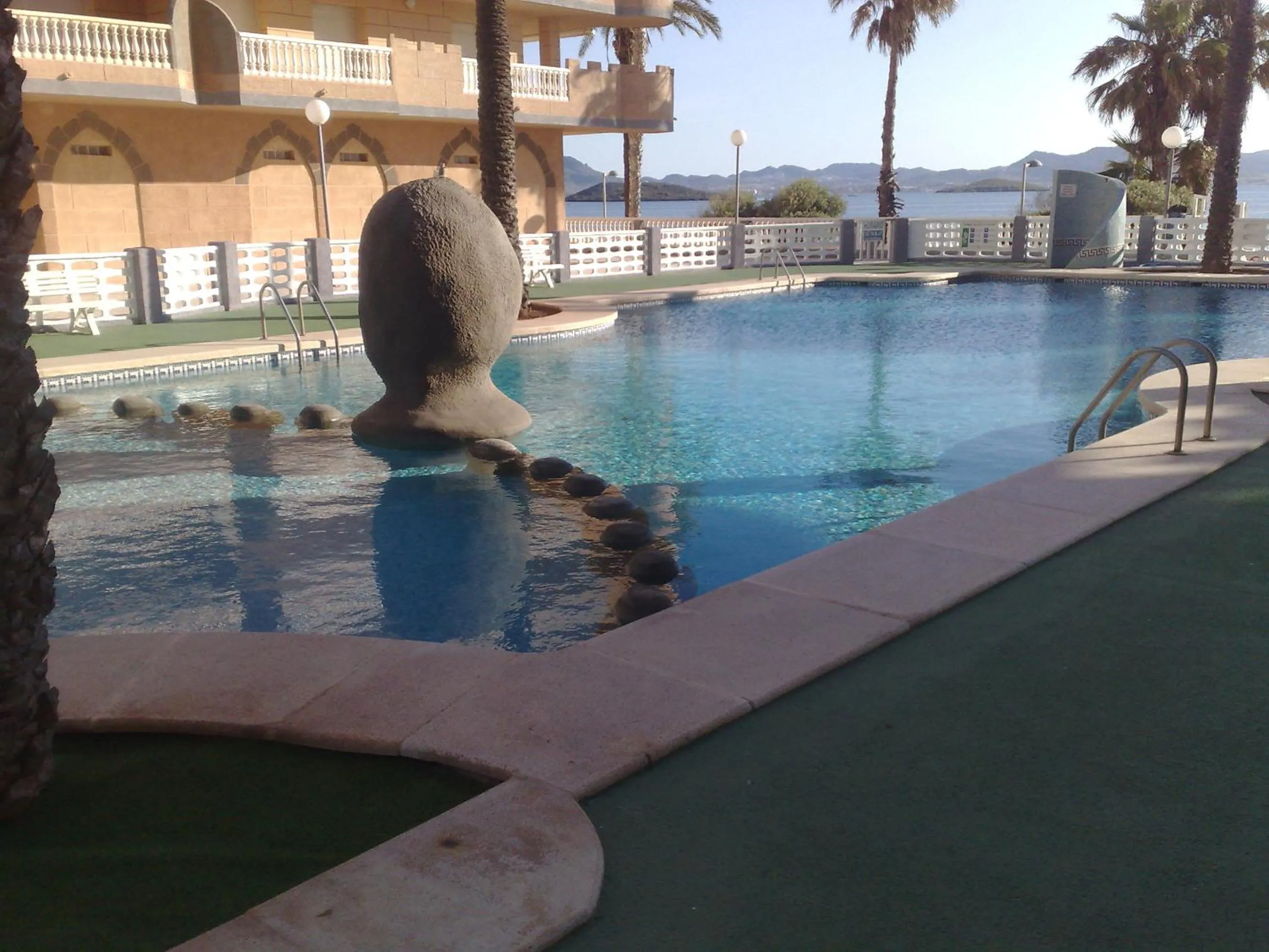 Pool view in Ático Castillo de Mar
