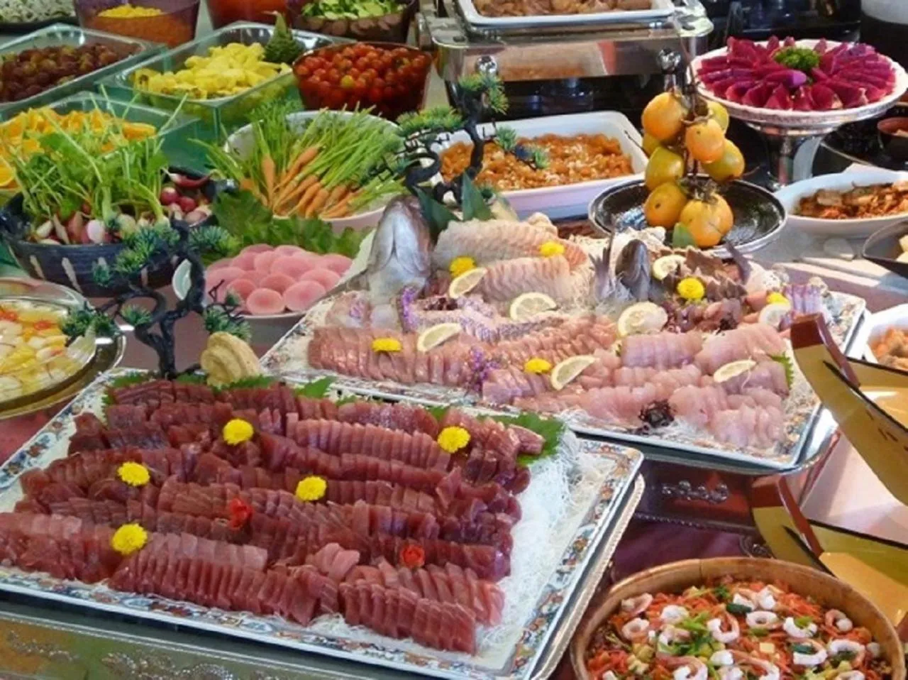 Dinner in Kamogawa Sea World Hotel