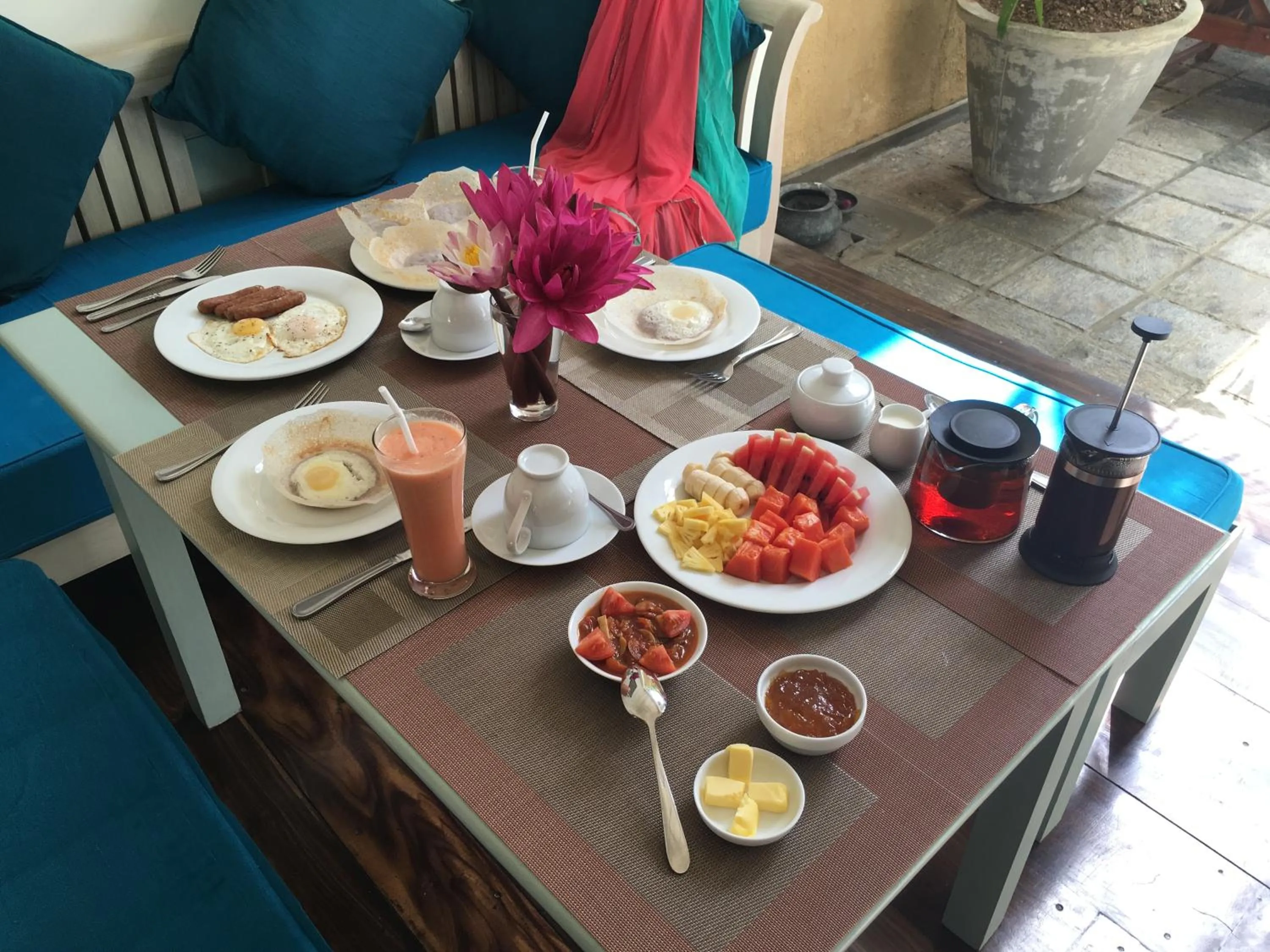 Continental breakfast in Khalid's Guest House