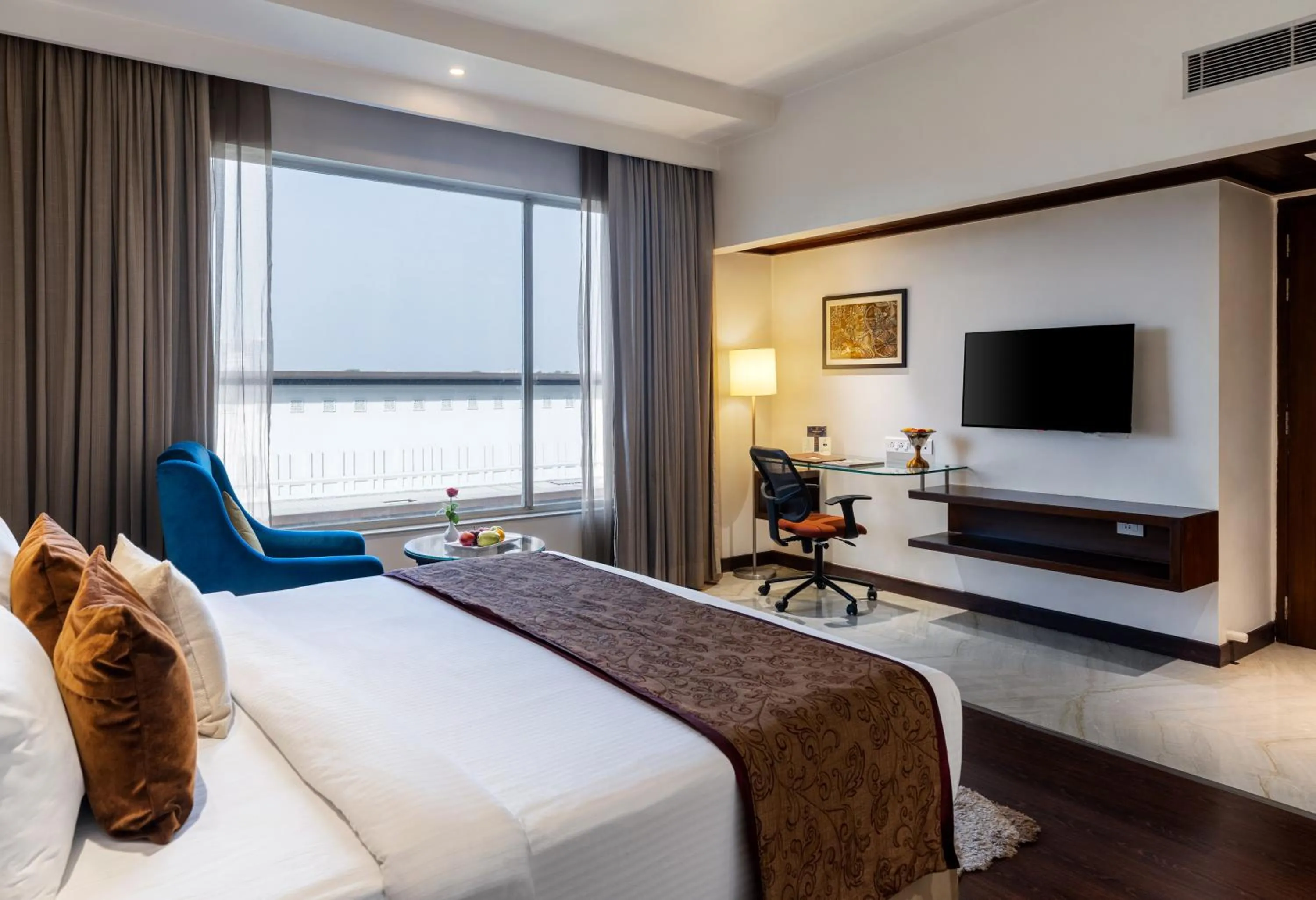 Bedroom, Bed in Hotel Marigold Jaipur