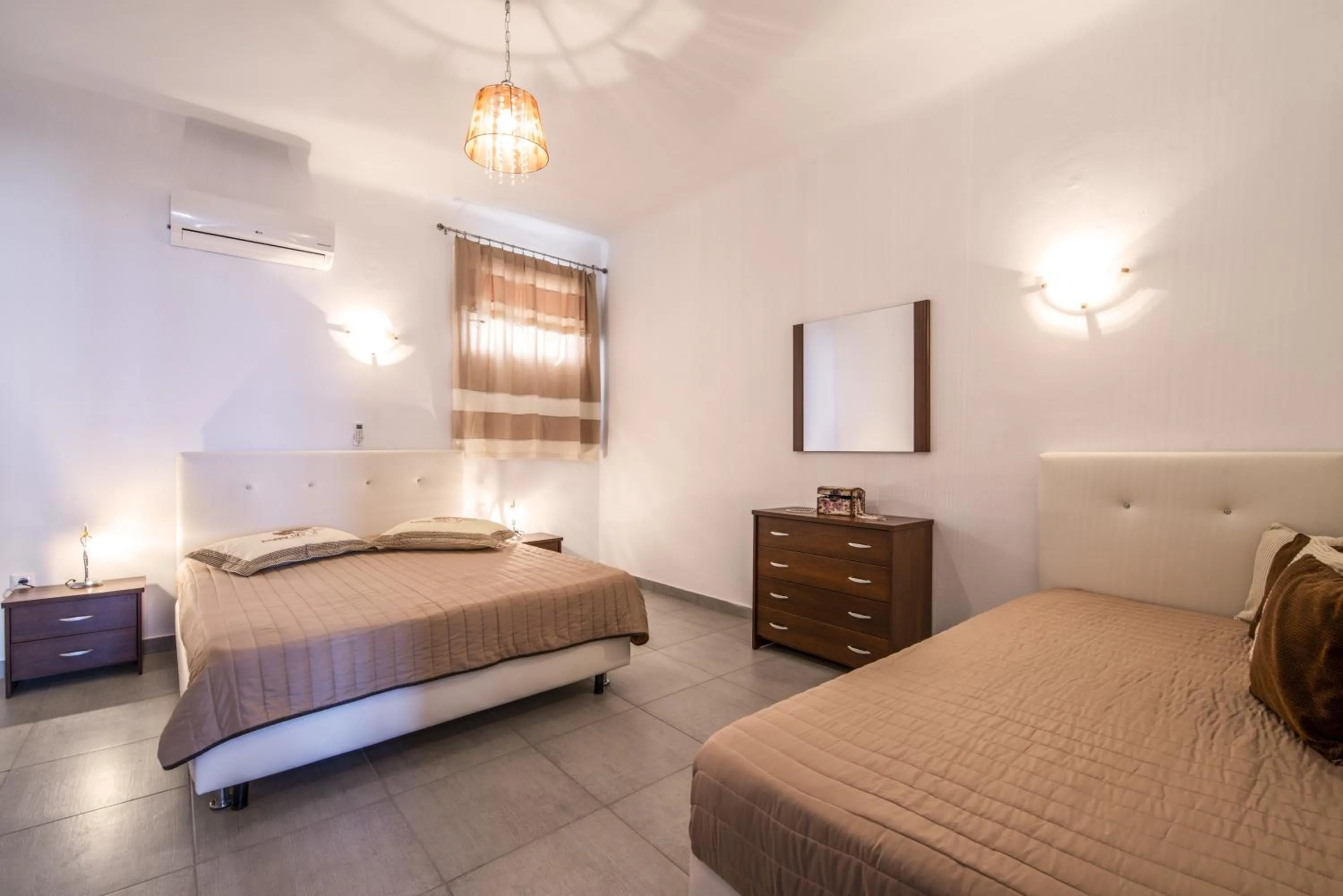 Bedroom, Bed in Manolia View Mykonos