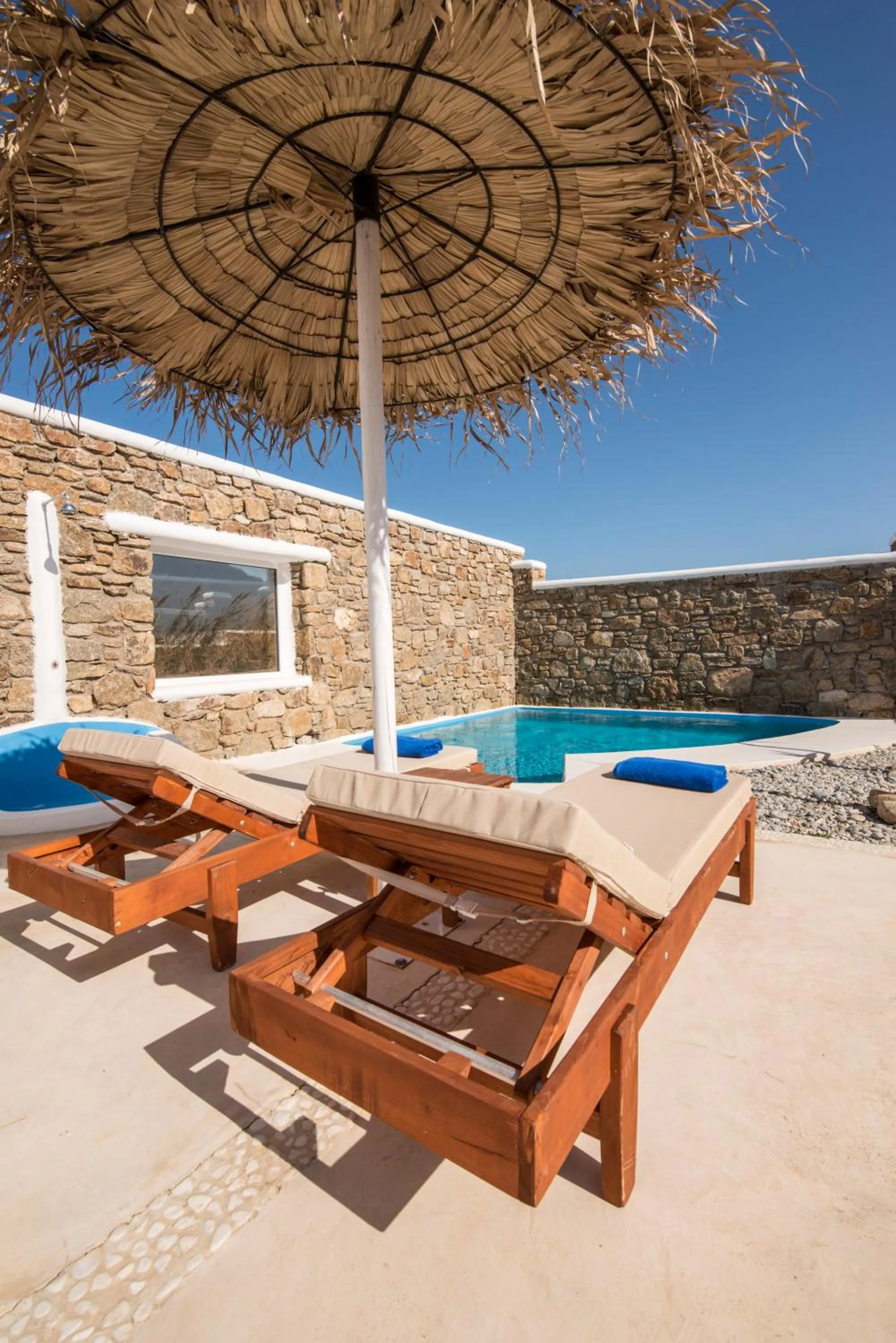 Swimming pool in Manolia View Mykonos