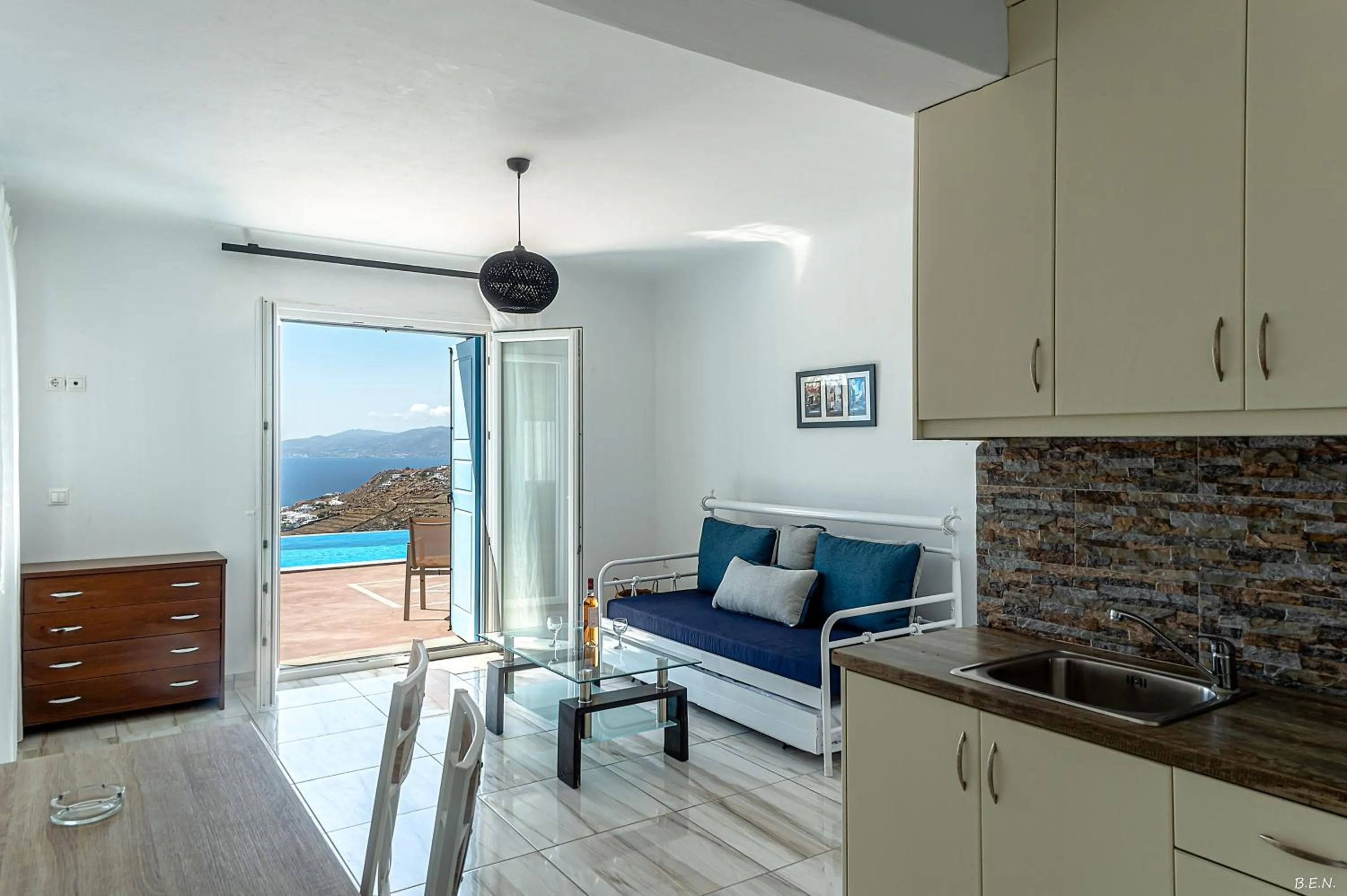 Bedroom in Manolia View Mykonos