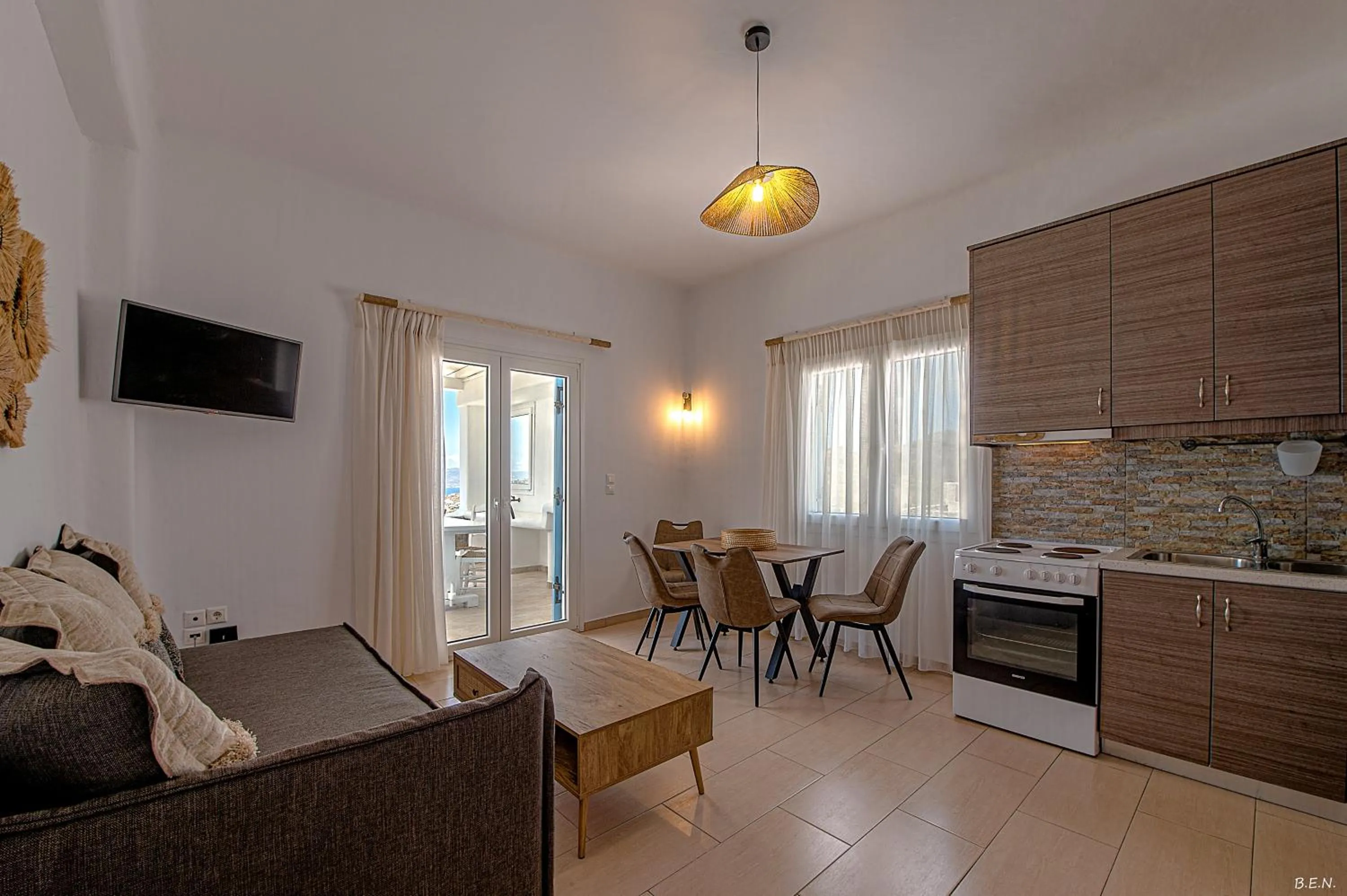 Property building in Manolia View Mykonos