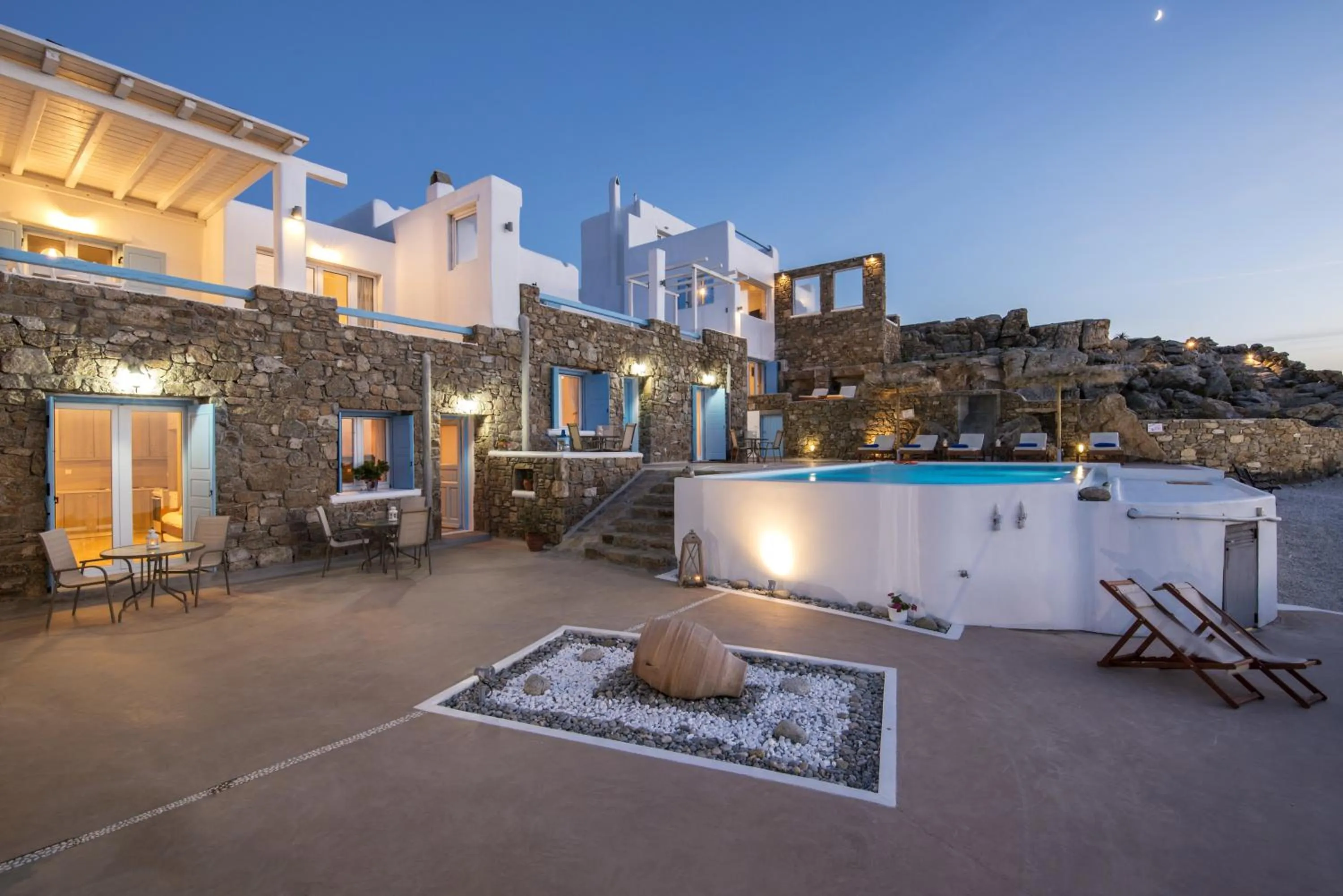 Property building in Manolia View Mykonos