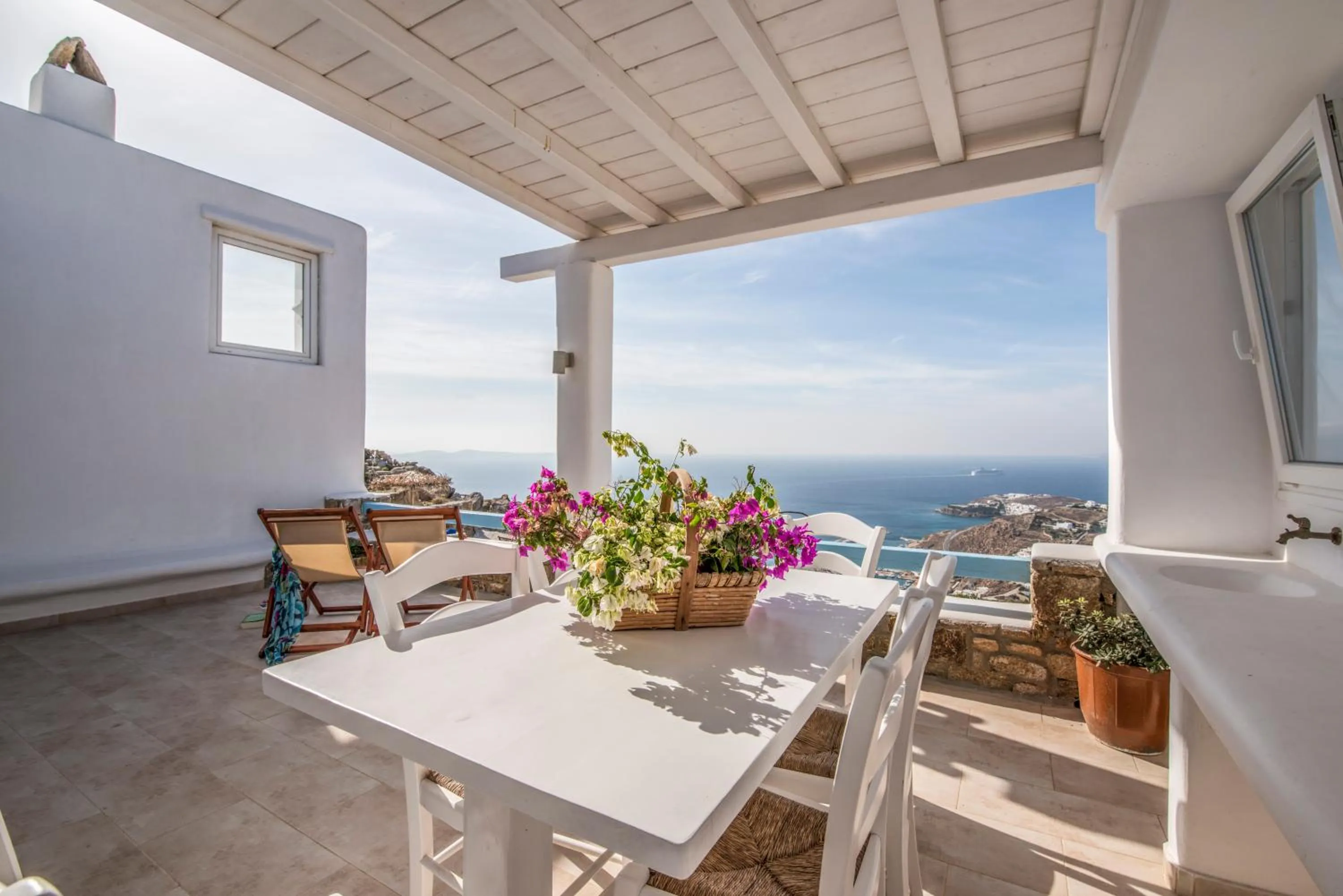 Balcony/Terrace in Manolia View Mykonos