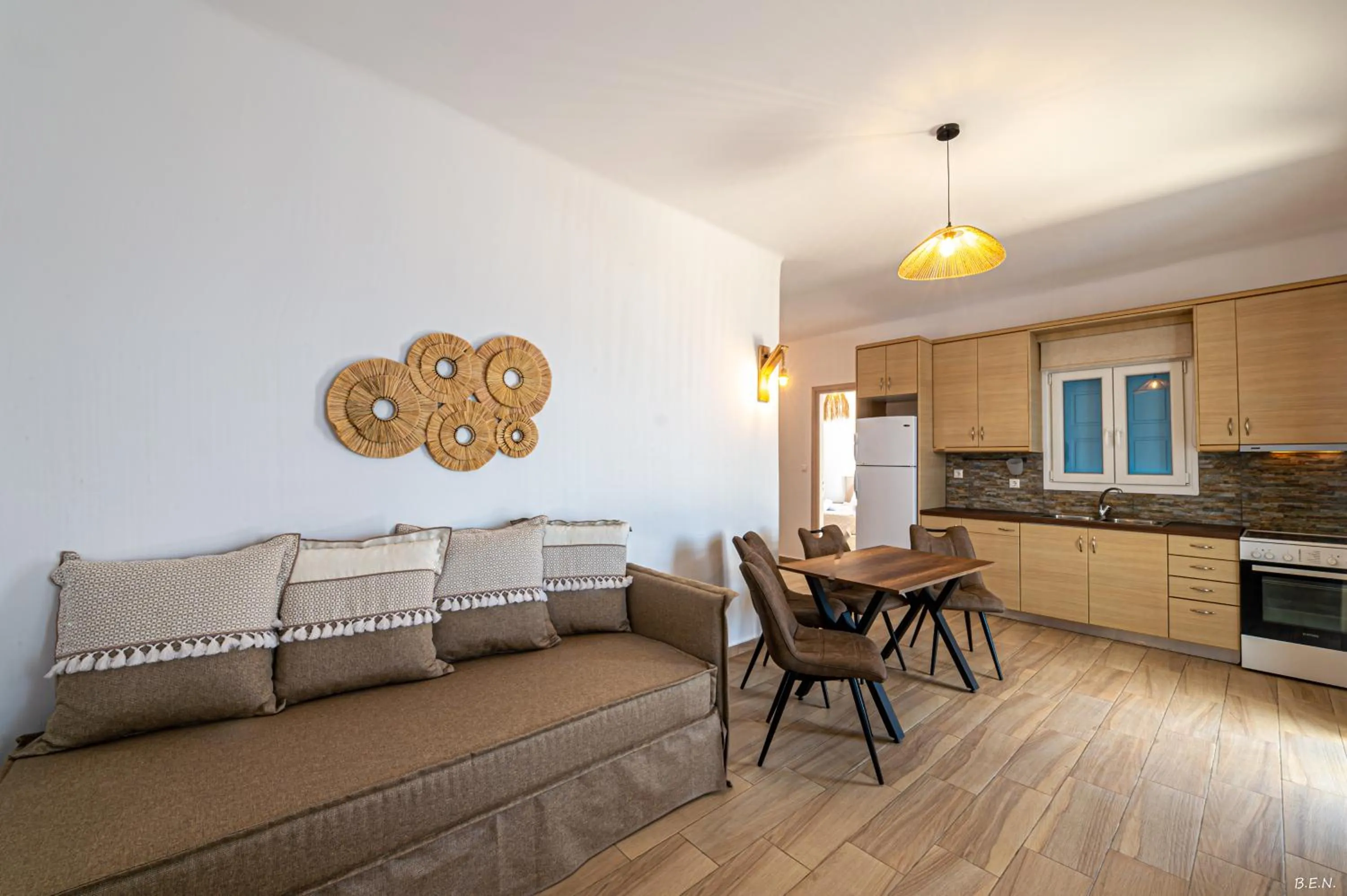 Living room in Manolia View Mykonos