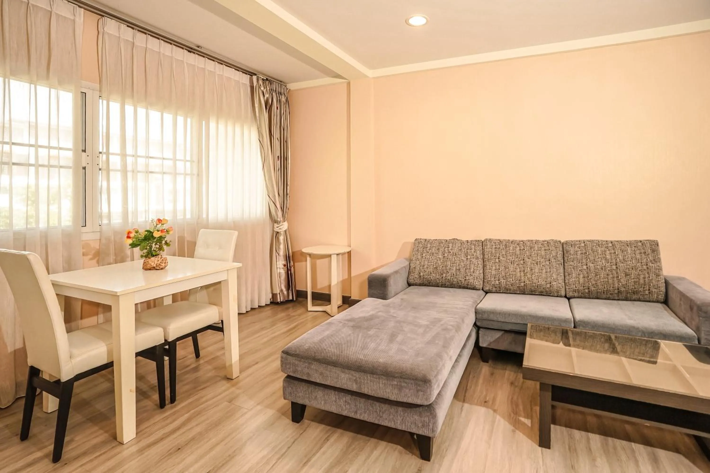 Living room in Blue cafe Apartments