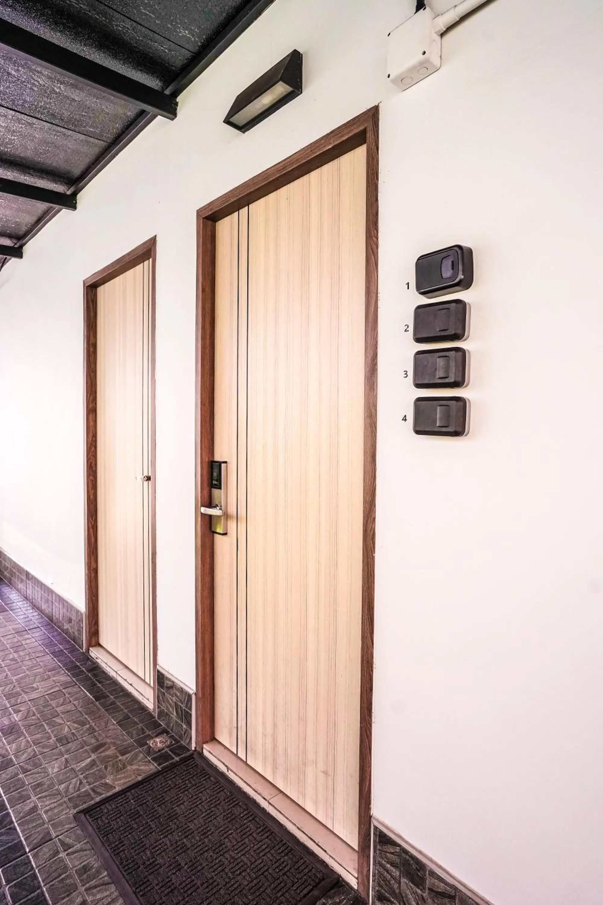 Property building in Blue cafe Apartments