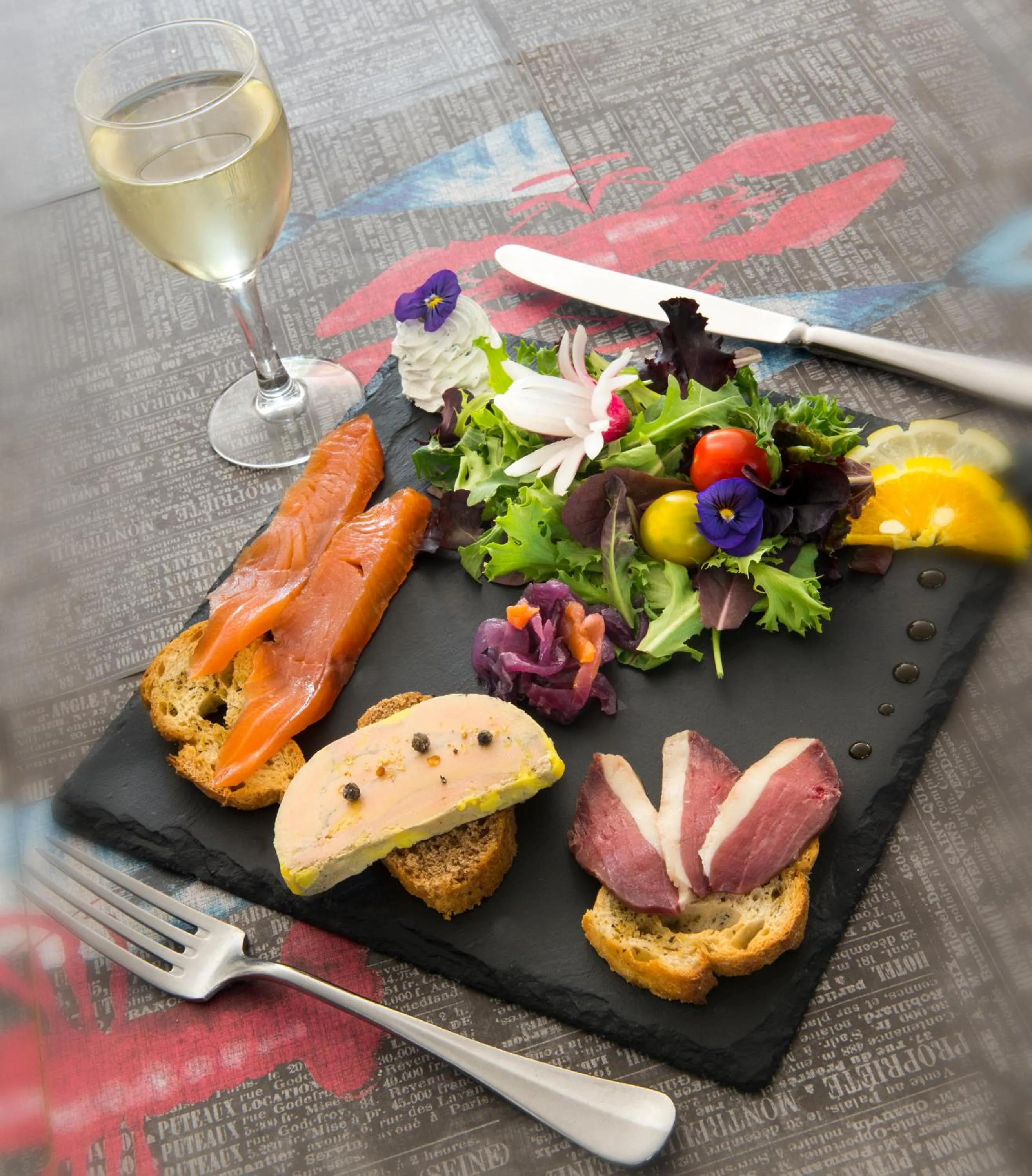 Food close-up in Logis Hôtel L'Air Marin