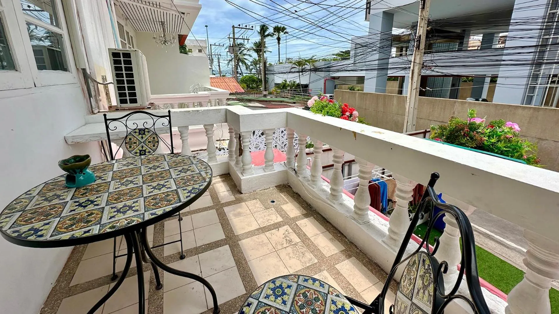 Balcony/Terrace in Sea View Jomtien Guest House