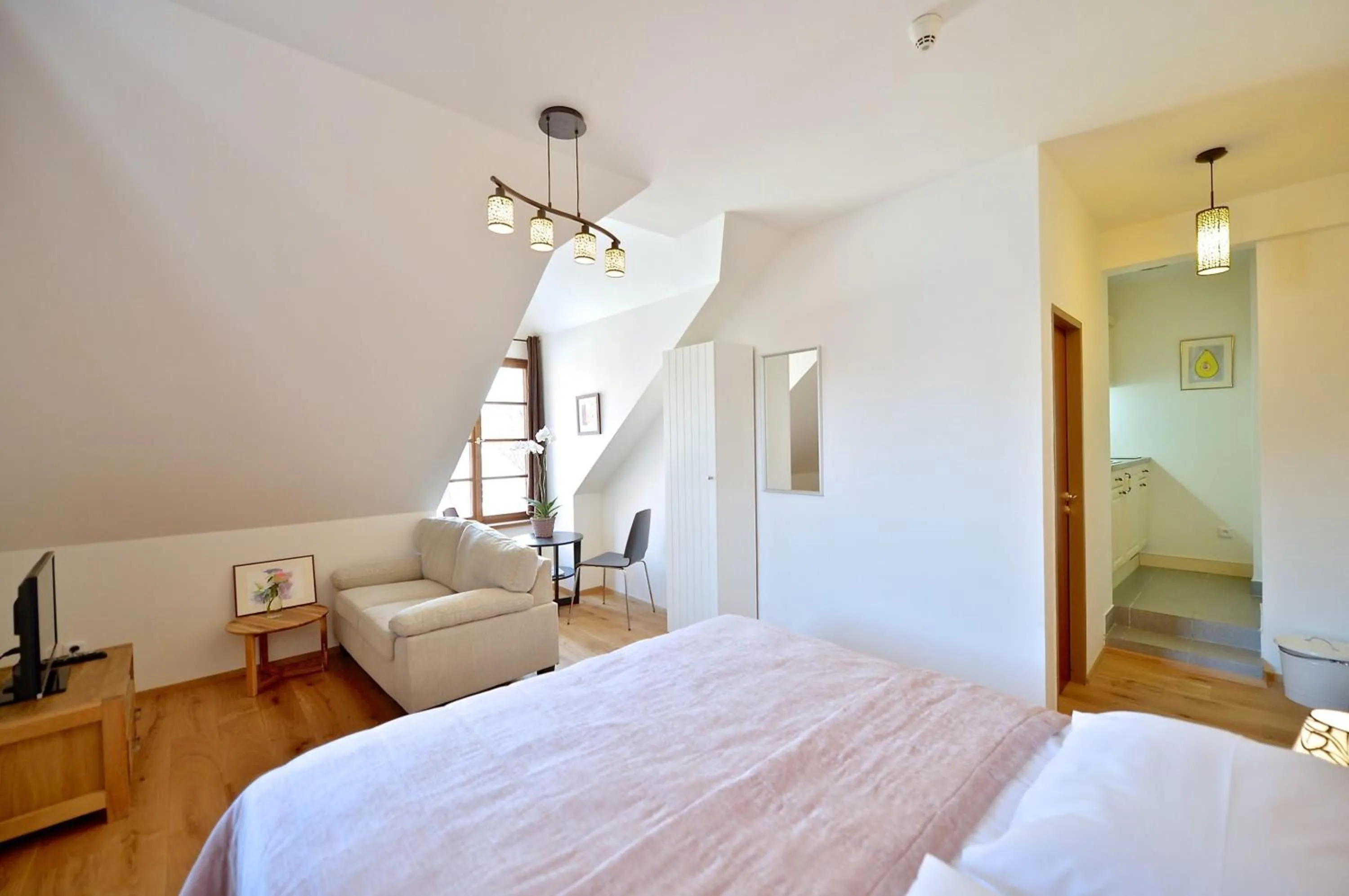 Bed in Old Town Boutique Apartments