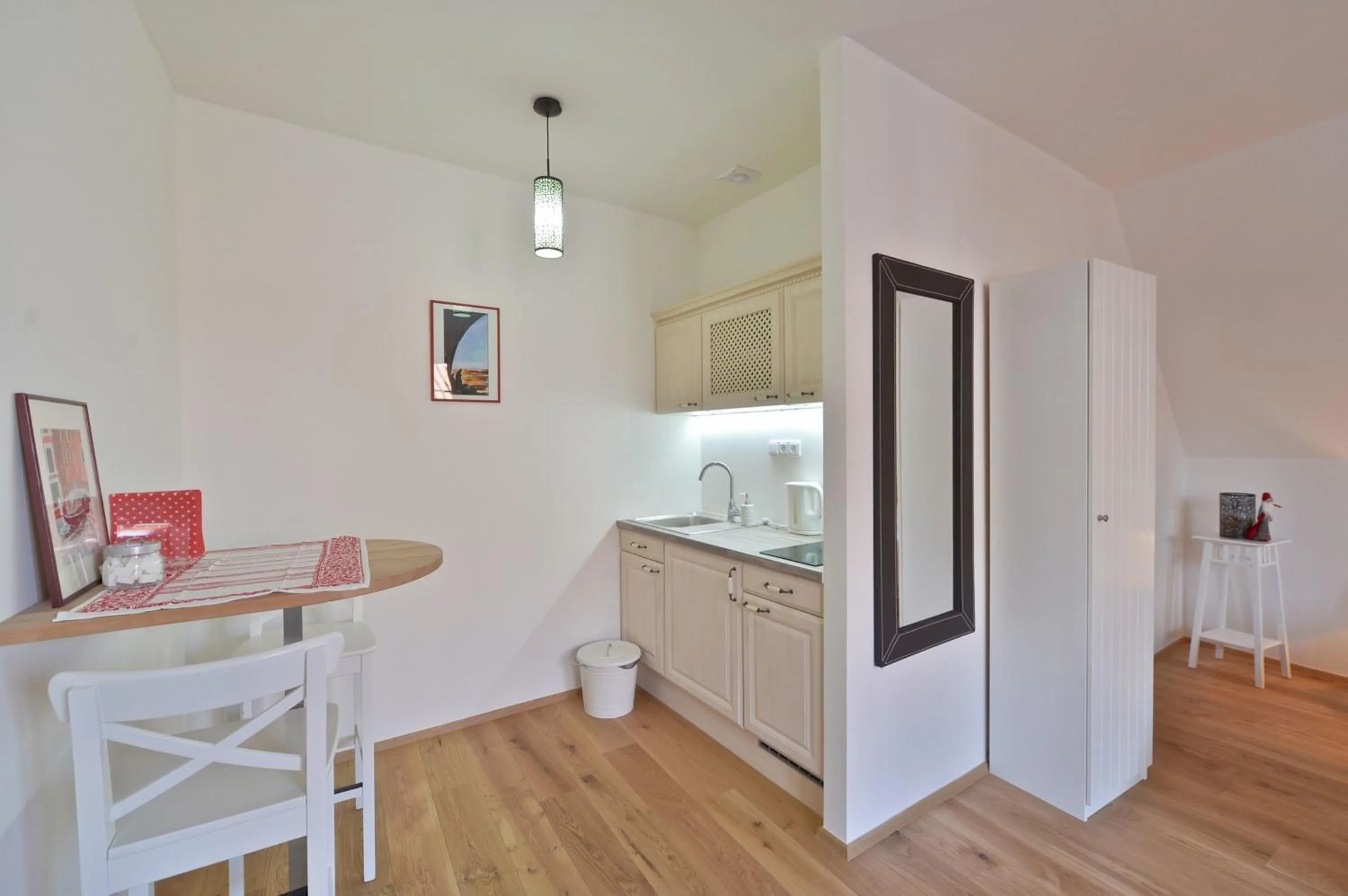 Kitchen or kitchenette in Old Town Boutique Apartments