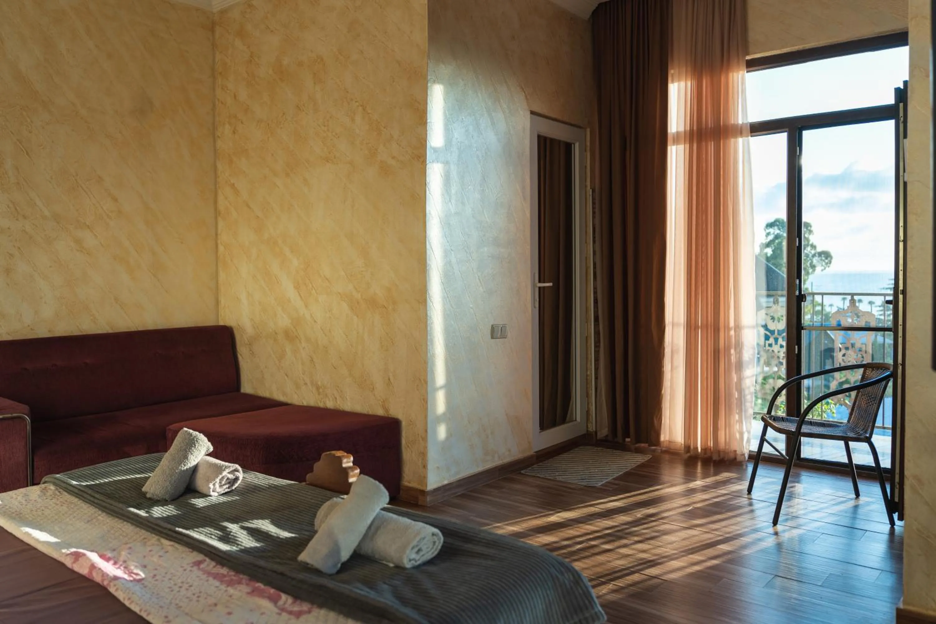 Bed in Batumi Homestay at Tamar Mephe Avenue
