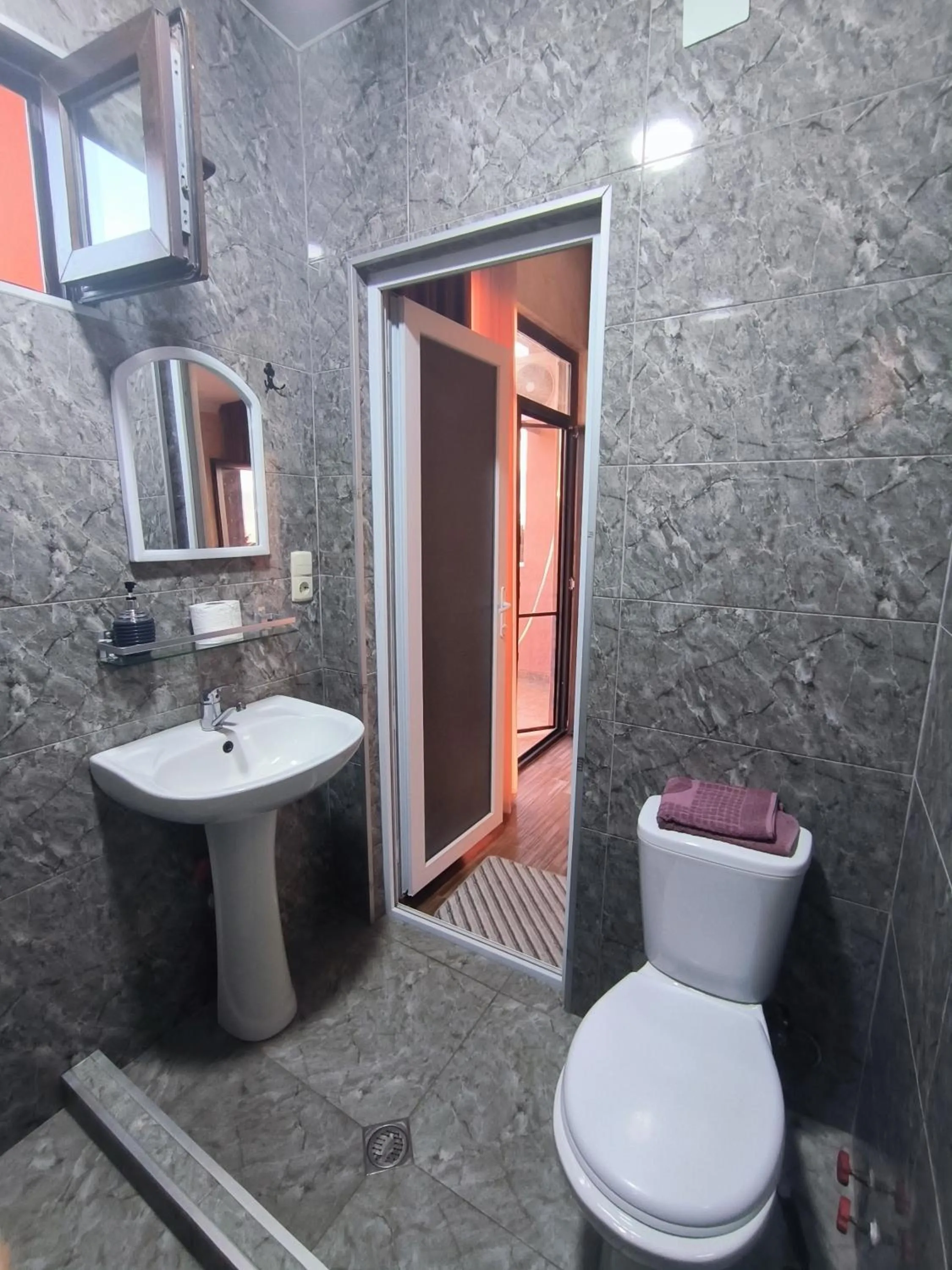 Shower in Batumi Homestay at Tamar Mephe Avenue