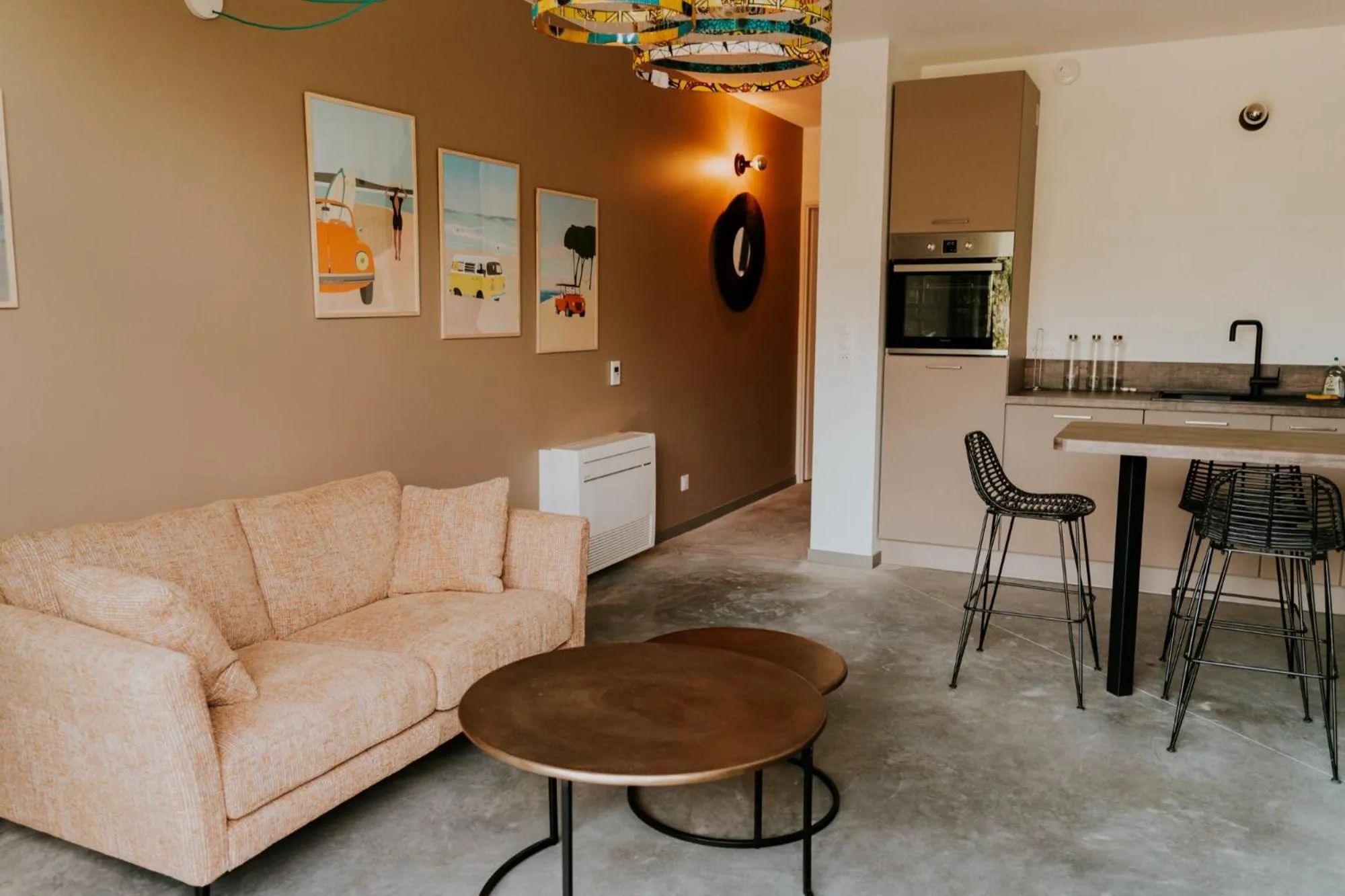 Living room in Kaze Océan, The Originals Relais