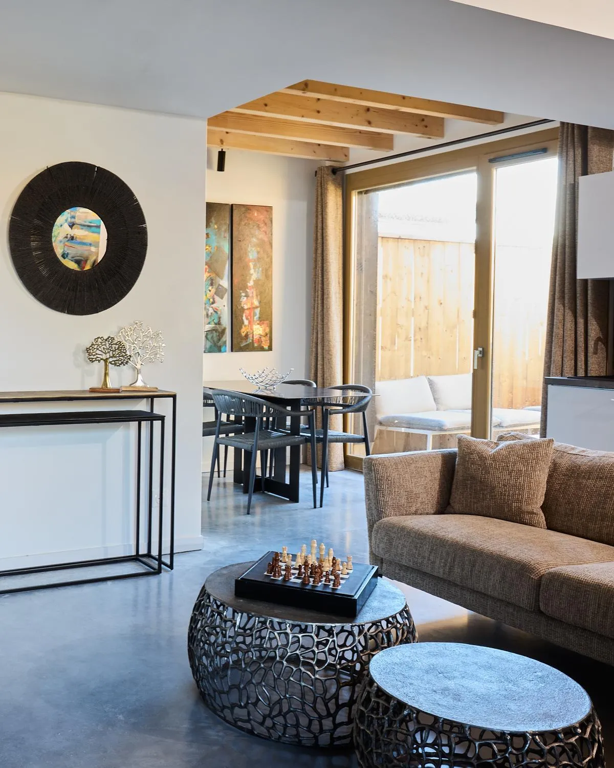 Living room in Kaze Océan, The Originals Relais