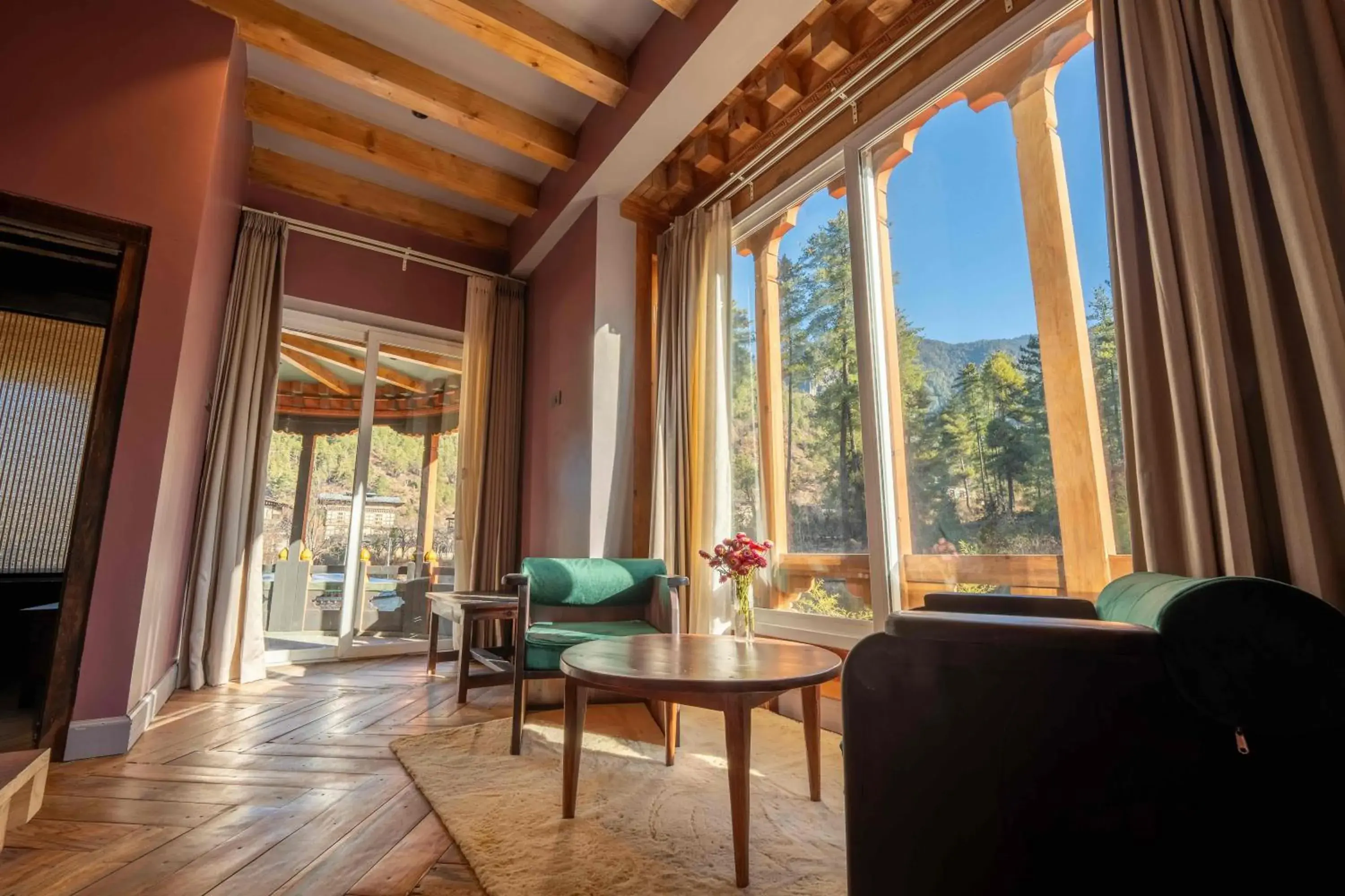 Deluxe Double Room with Balcony - single occupancy in Taktsangri-La Deluxe Double Room with Balcony - single occupancy in Taktsangri-La