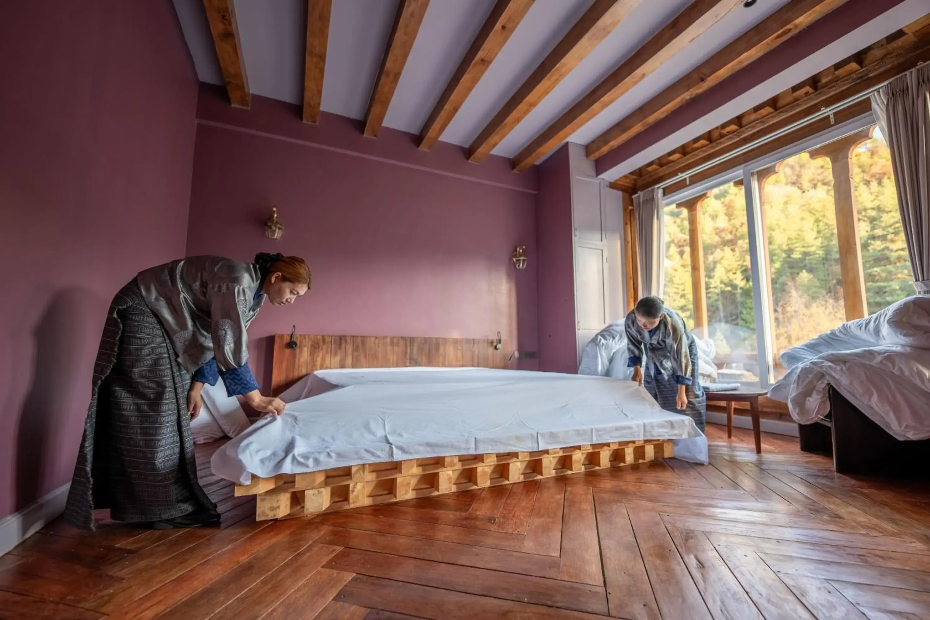 Bed in Taktsangri-La Bed in Taktsangri-La