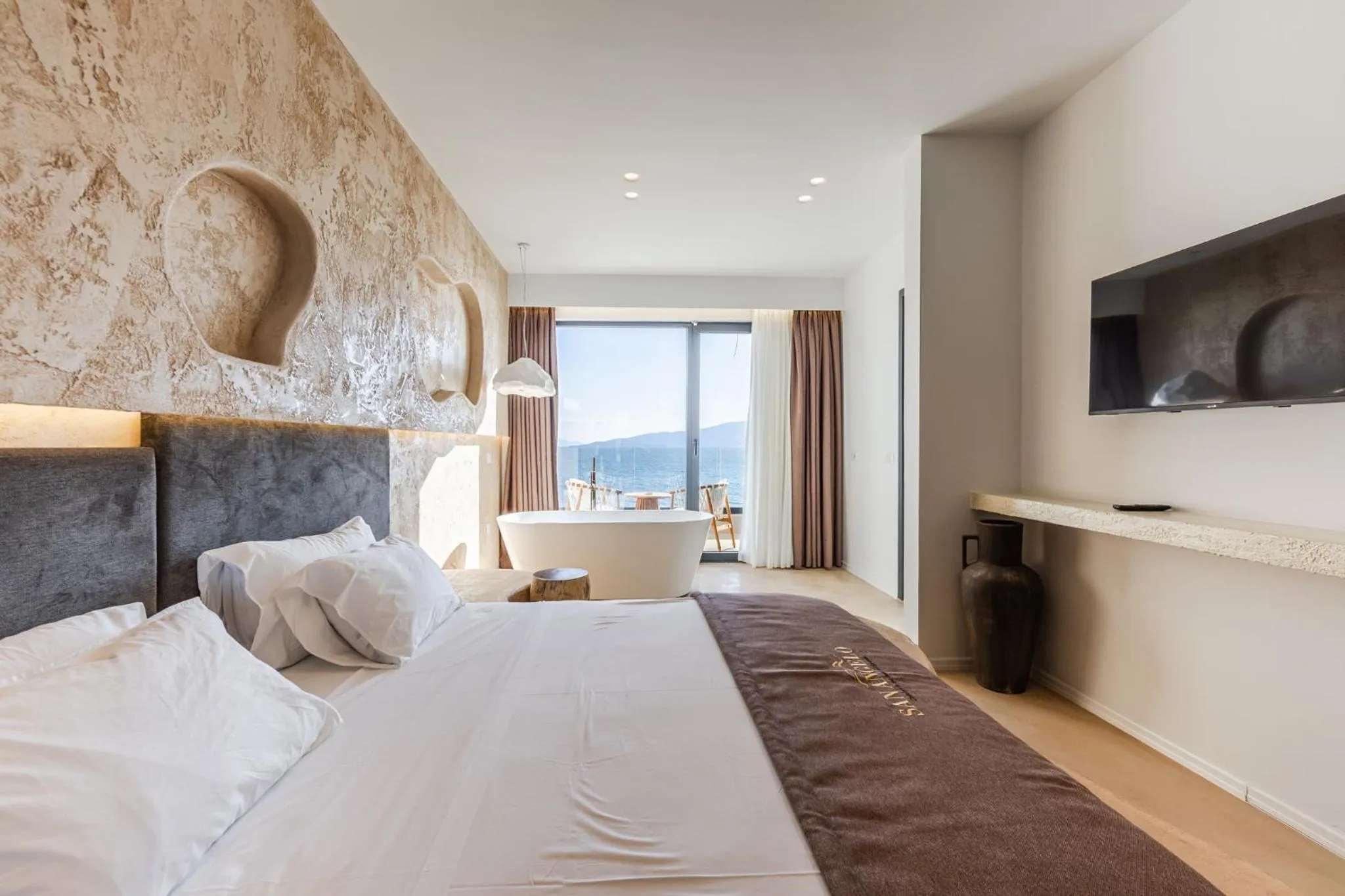 Bedroom, Bed in San Angelo Luxury Resort & Spa - Adults Only