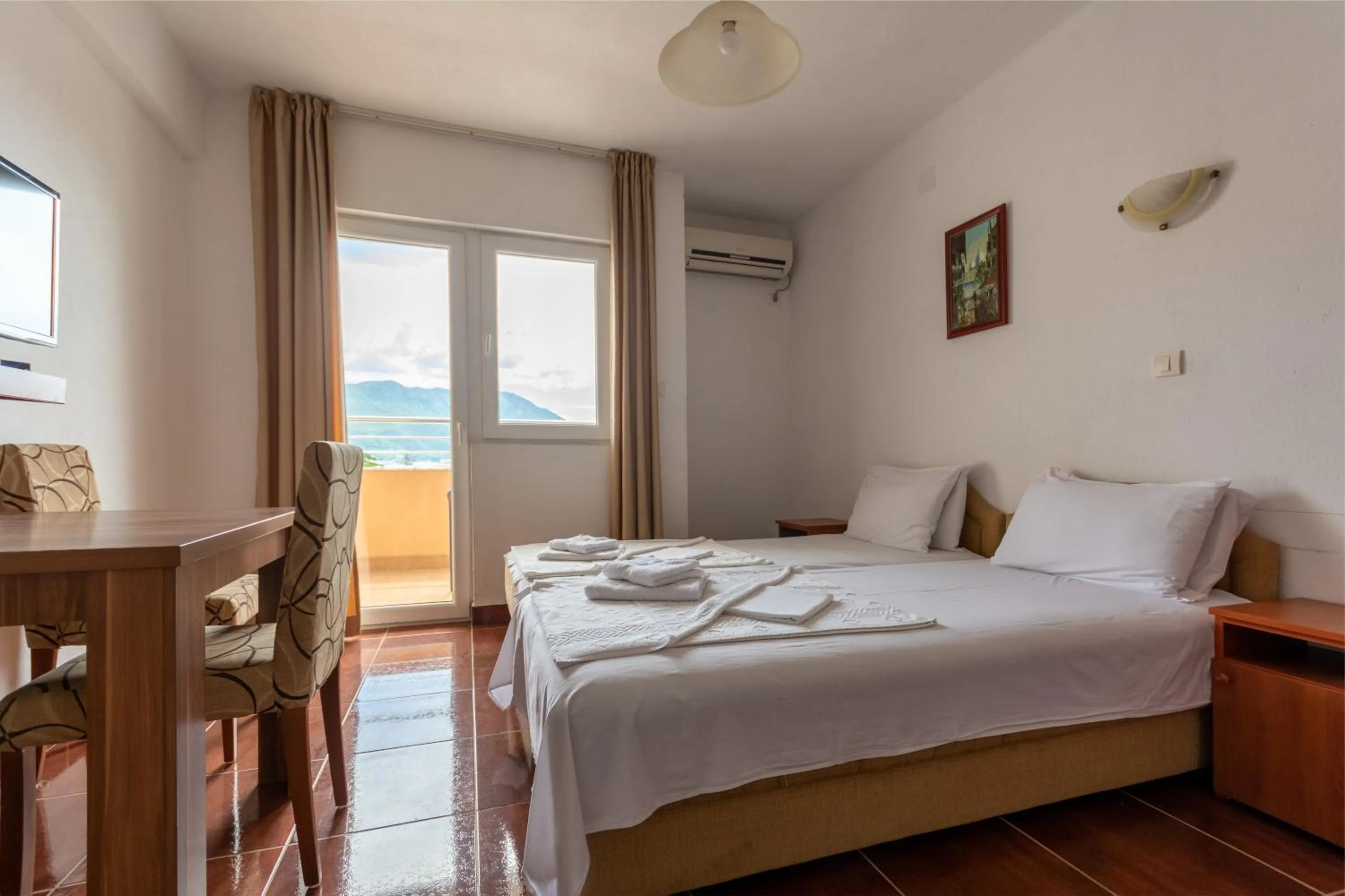 Bed in Evropa Lux Apartments