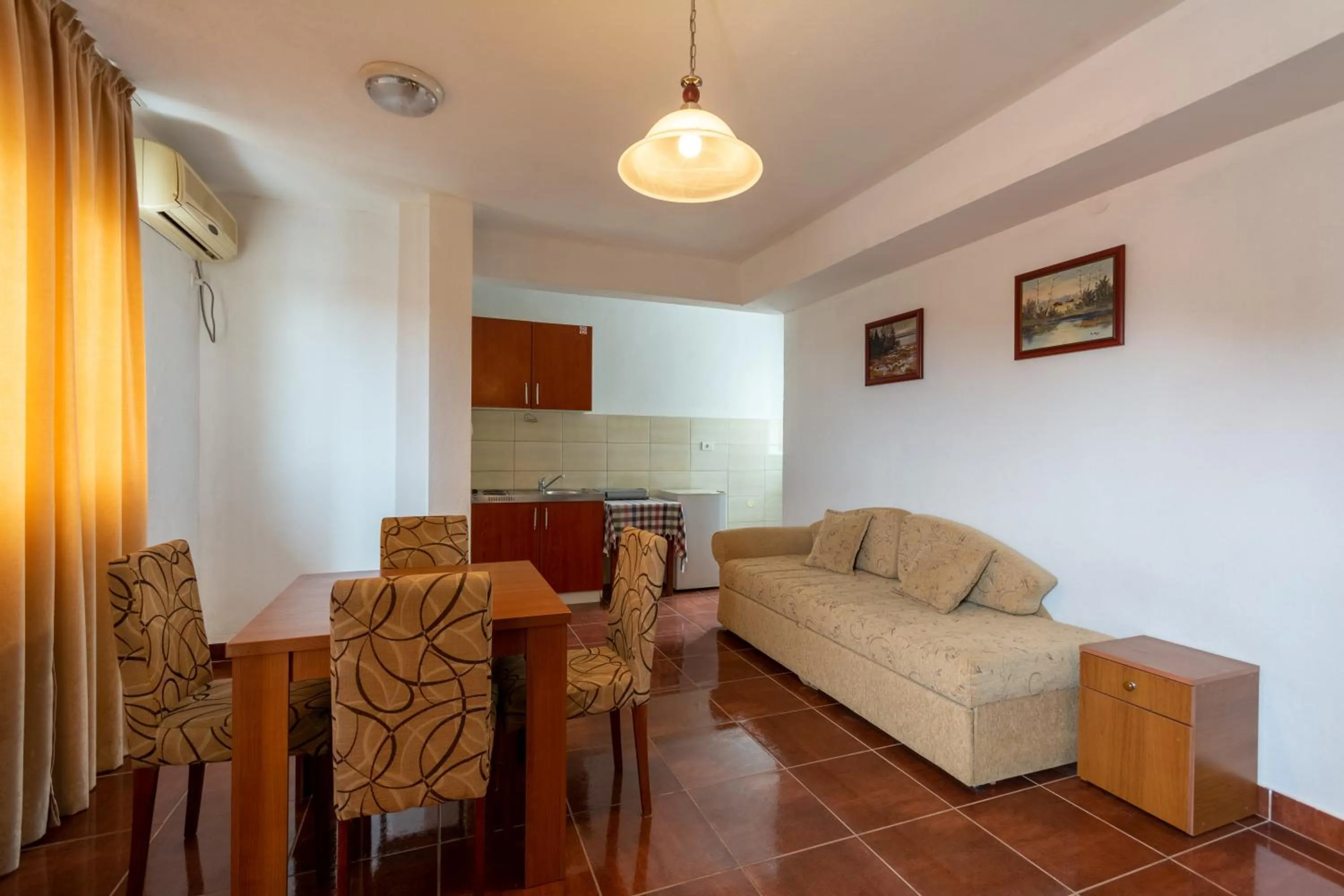 Kitchen or kitchenette in Evropa Lux Apartments