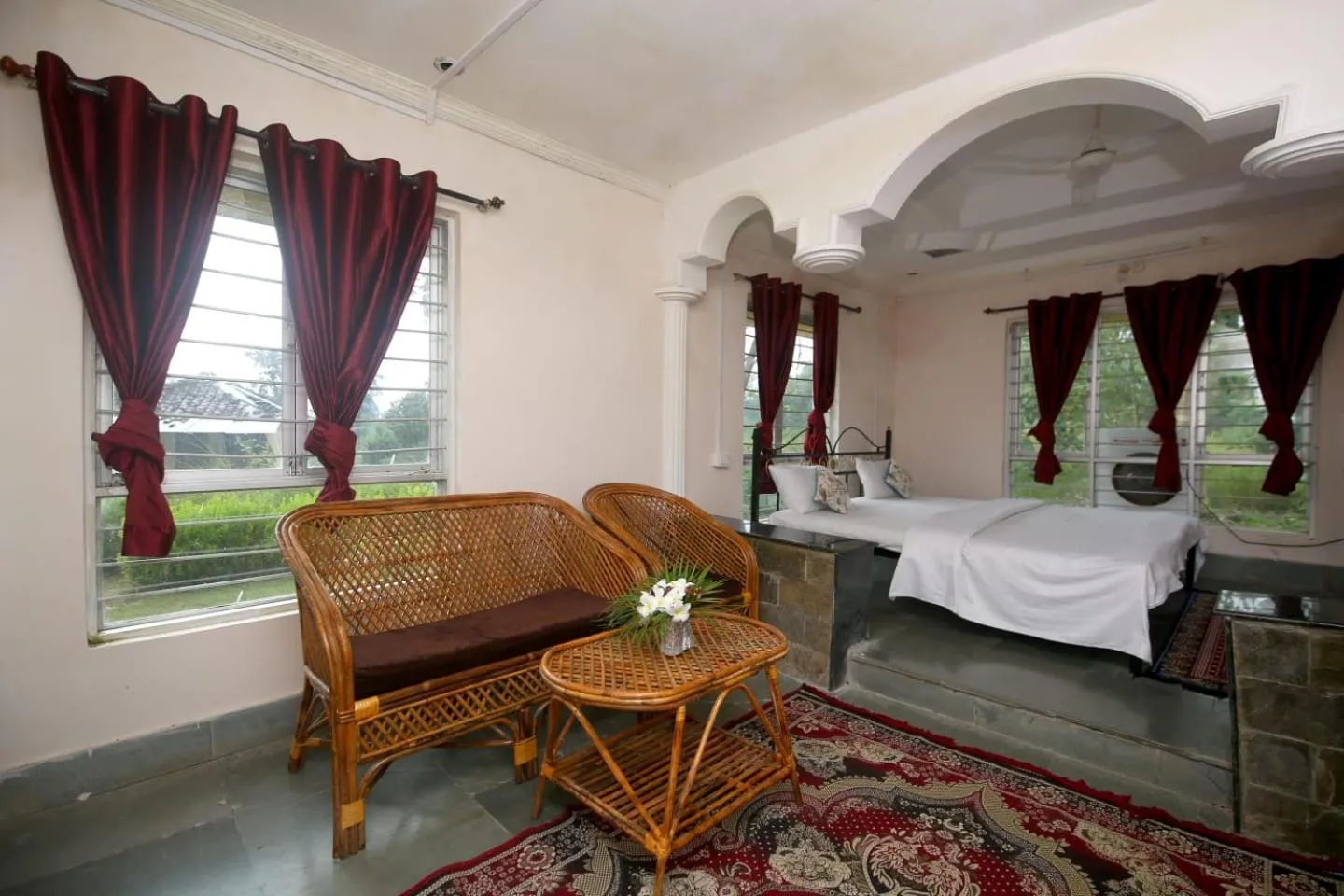 Seating area in Tribal Wood Resort