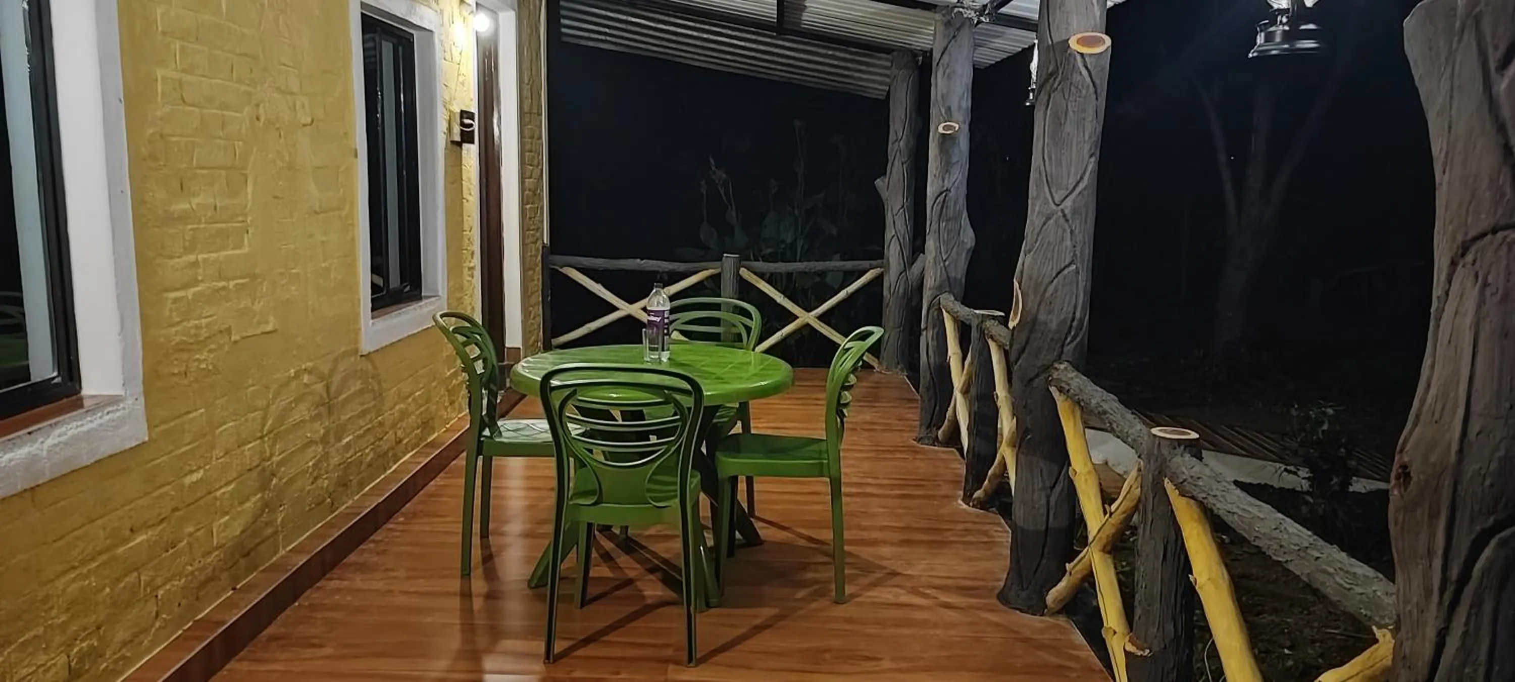 Patio in Tribal Wood Resort