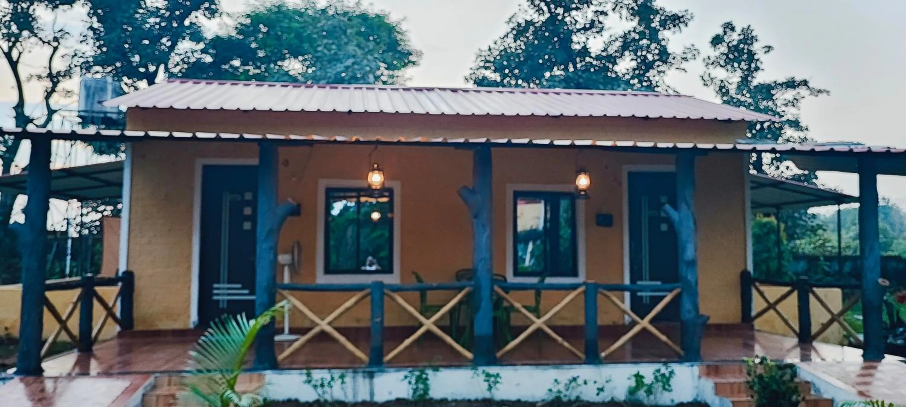Patio in Tribal Wood Resort
