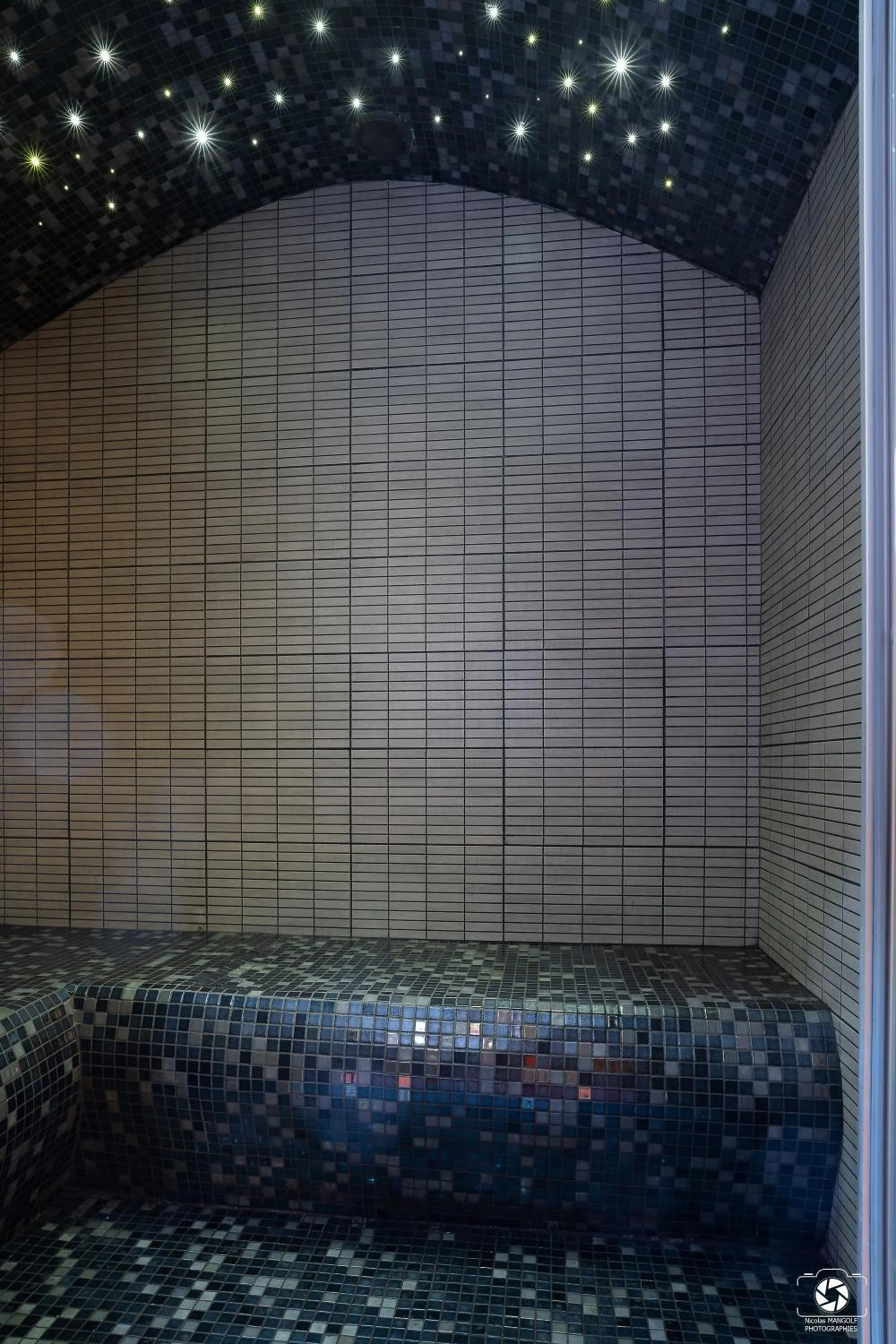 Steam room in Château Besson