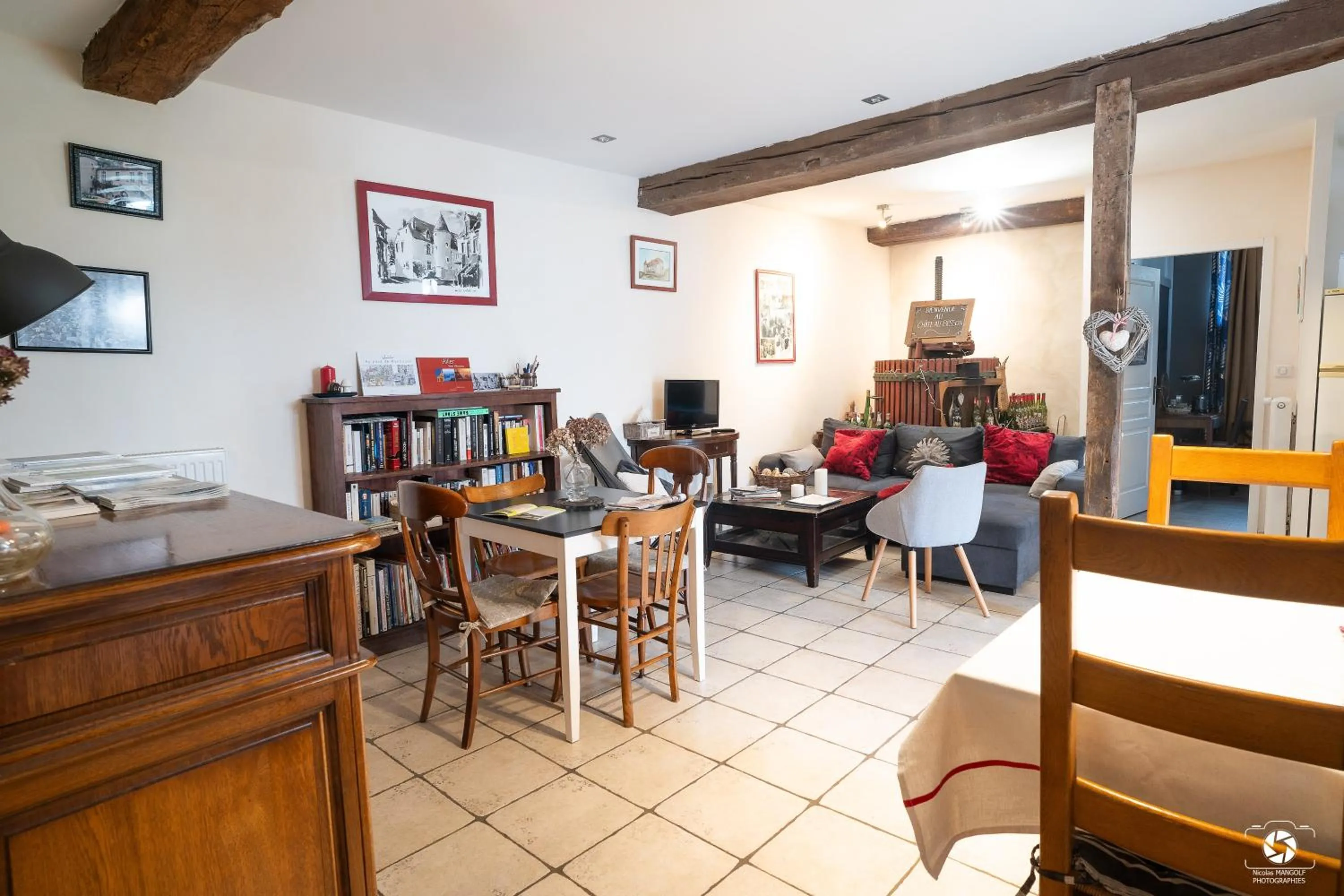 Living room in Château Besson