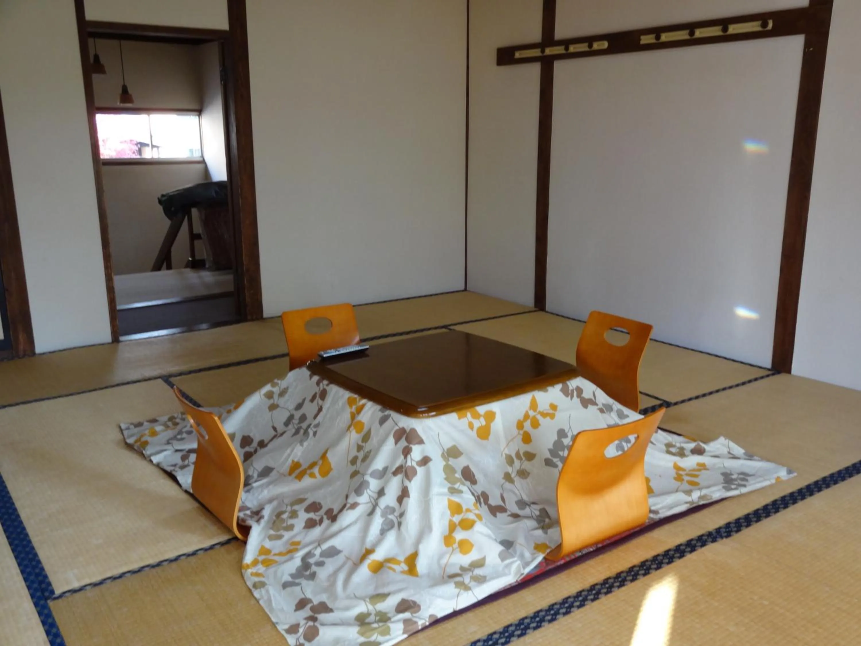 Seating area in Oomukou Ryokan