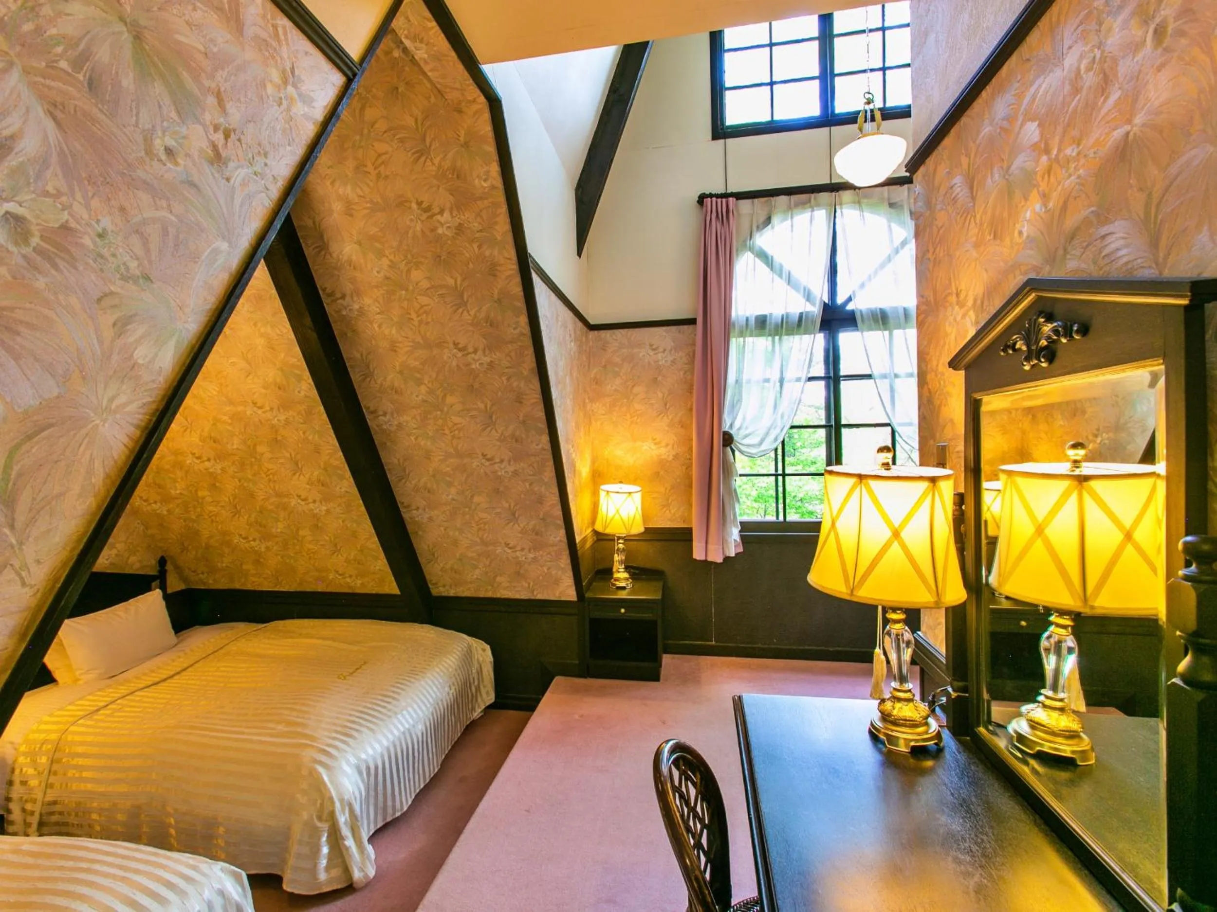 Bed in Restaurant & Hotel Traumerei