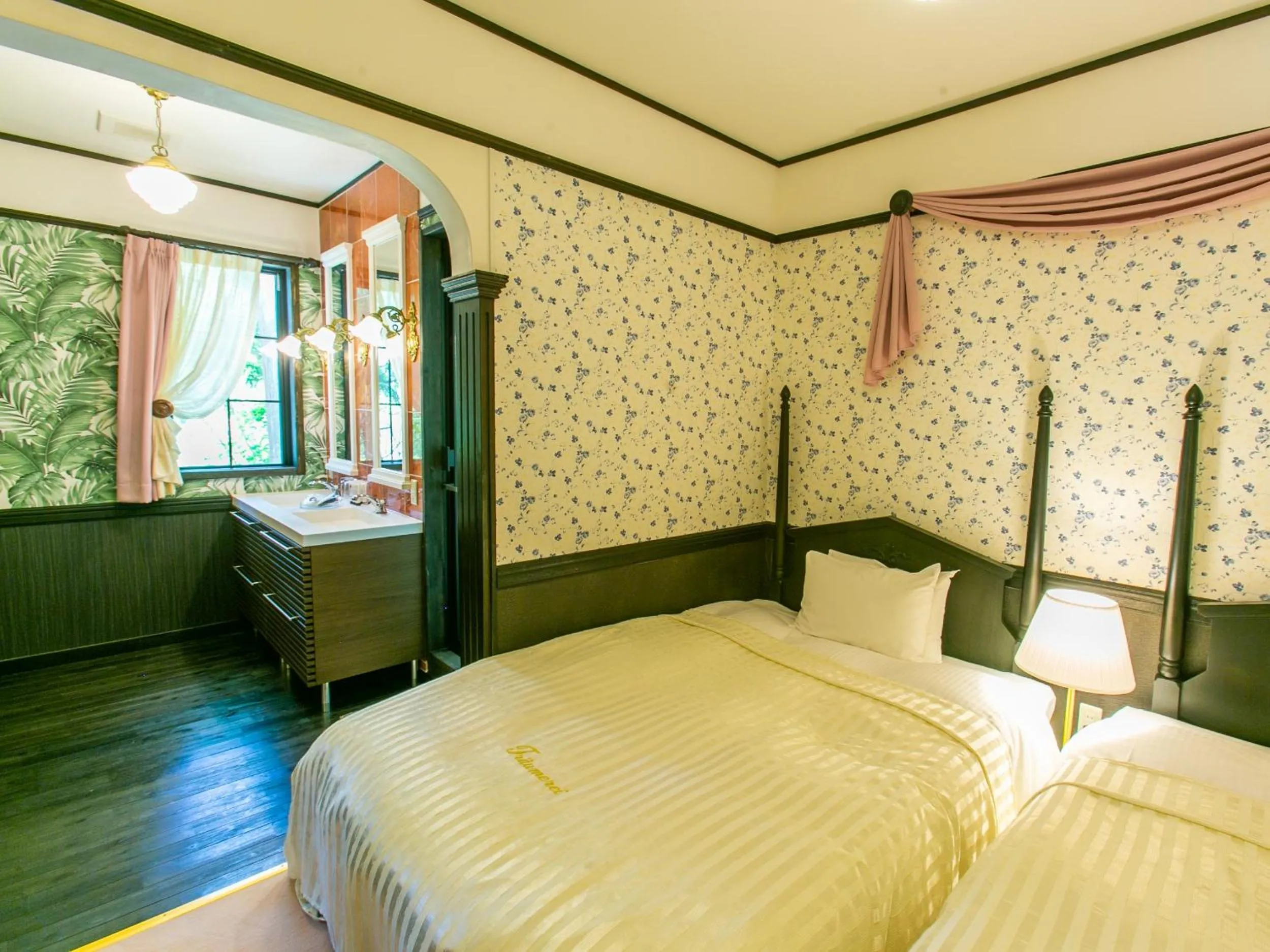 Bed in Restaurant & Hotel Traumerei