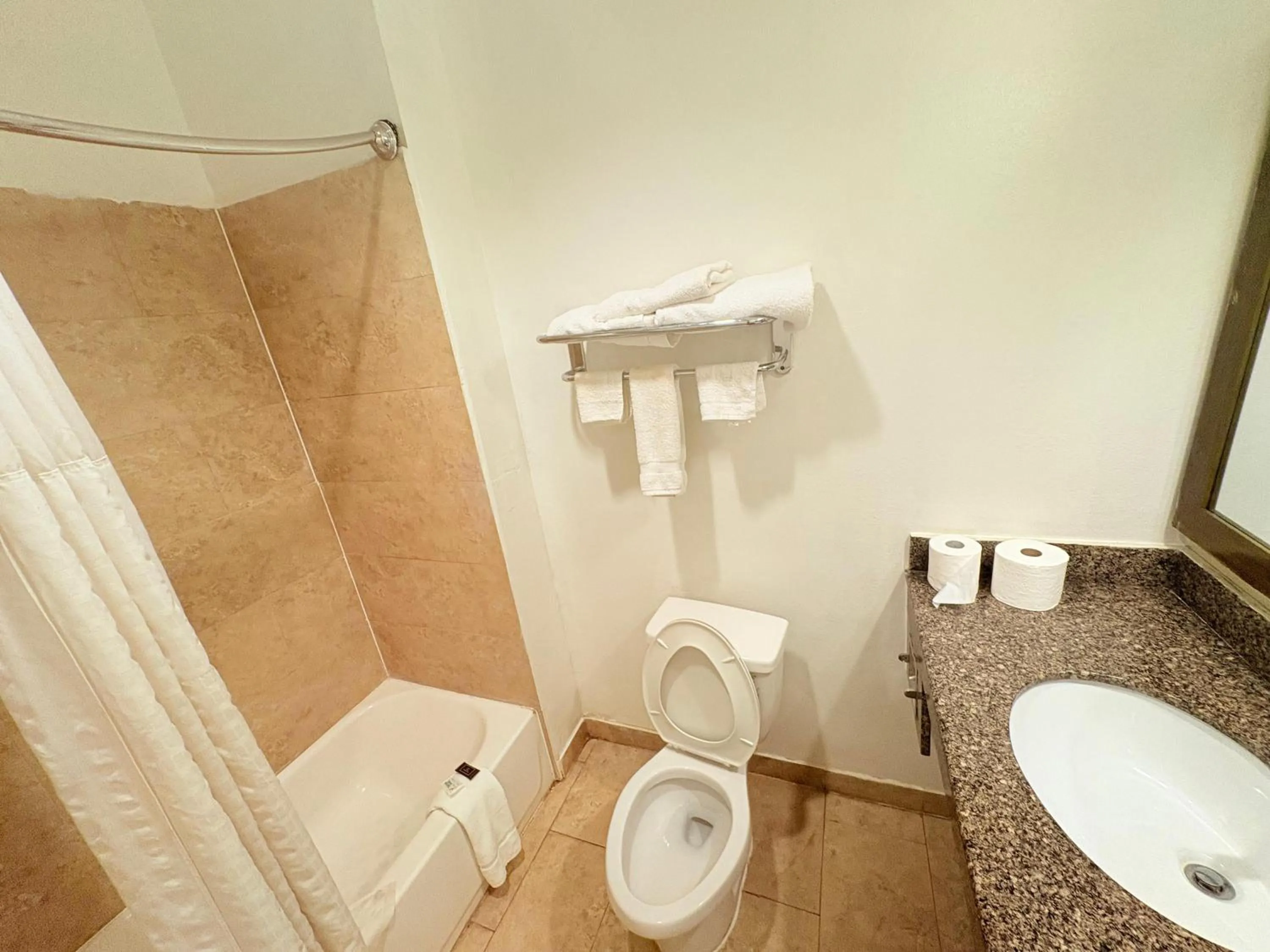 Bathroom in Westwood Inn Extended Stay by OYO Gonzales TX