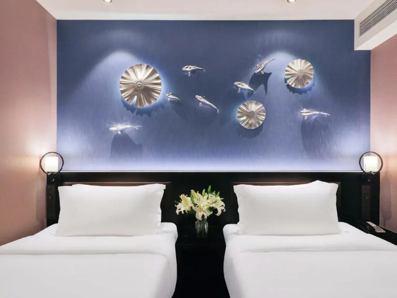 Bed in Crystal Orange Hotel - Shanghai The Bund Jinling East Road Bed in Crystal Orange Hotel - Shanghai The Bund Jinling East Road