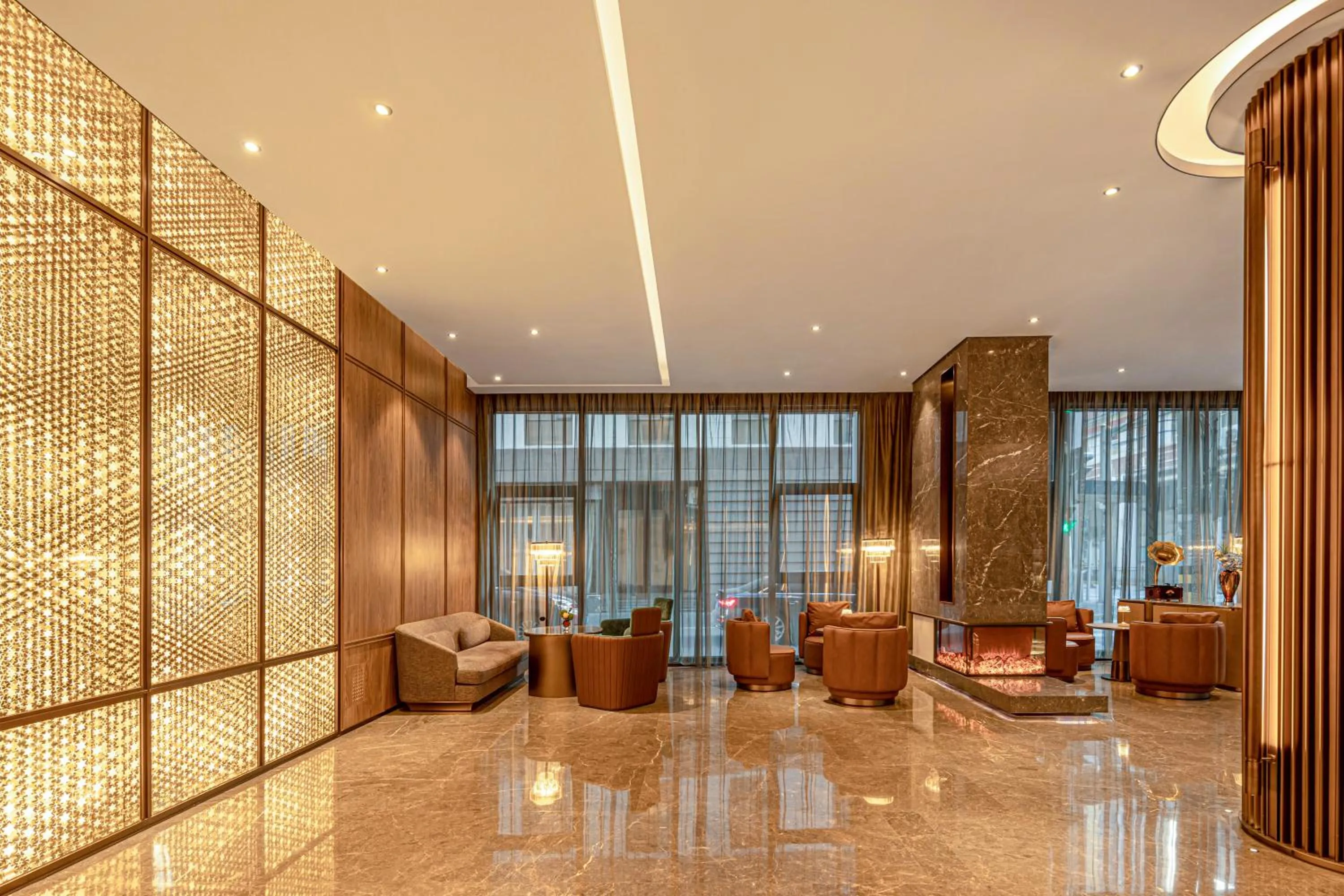 Seating area in Crystal Orange Hotel - Shanghai The Bund Jinling East Road