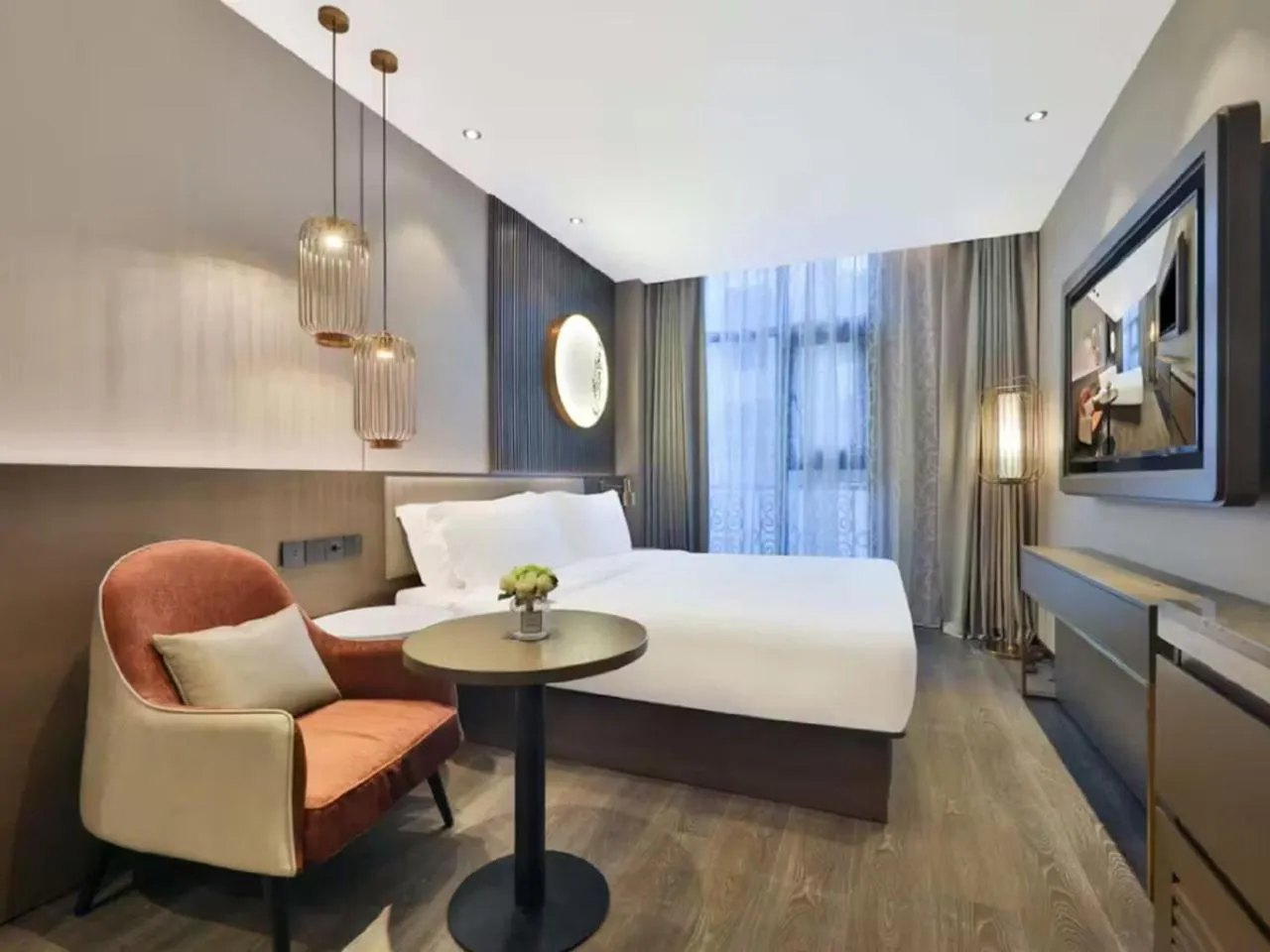 Photo of the whole room, Bed in Crystal Orange Hotel - Shanghai The Bund Jinling East Road