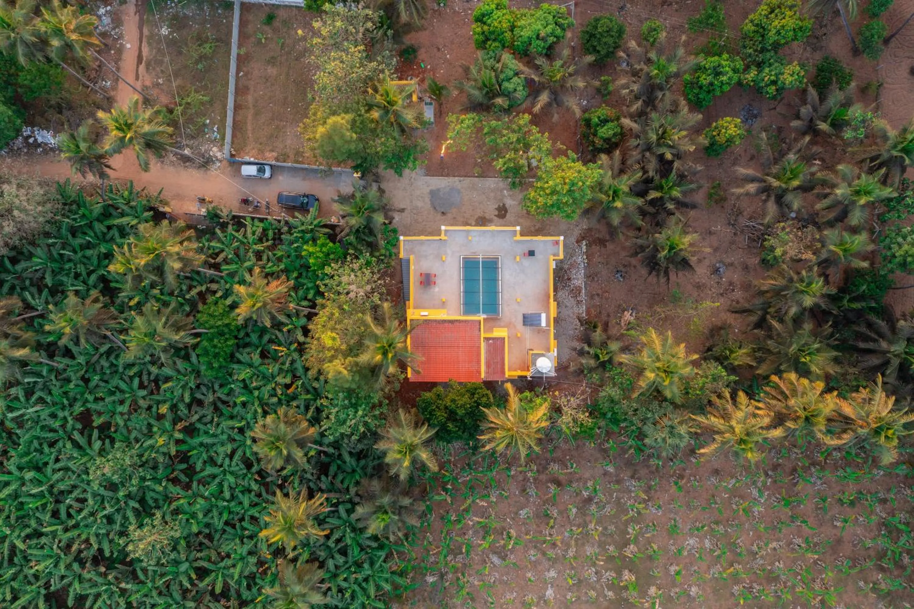 Bird's eye view in Teak Leaf Gateway Villa with Swimming Pool Indoor Games