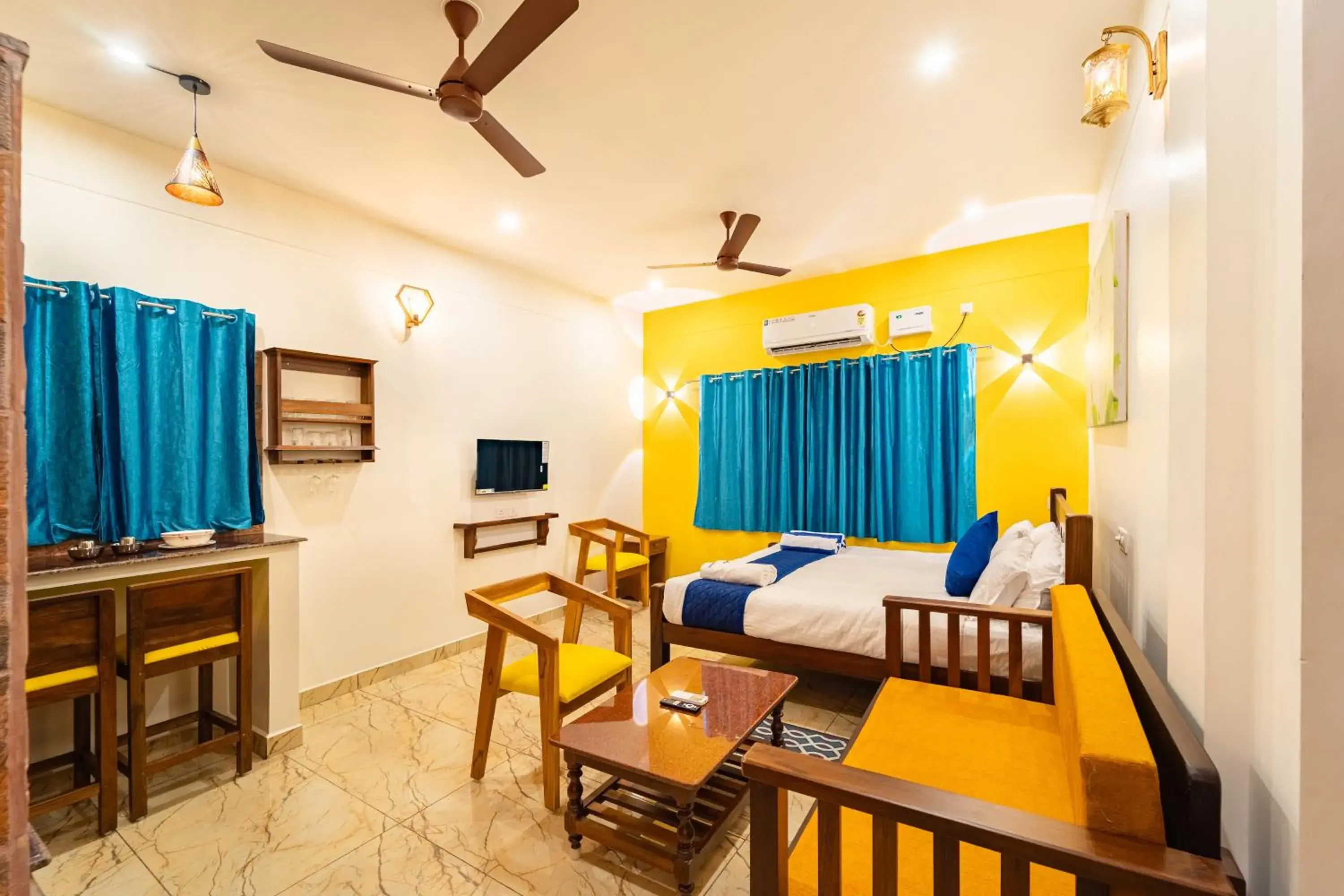Bedroom, Bed in Teak Leaf Gateway Villa with Swimming Pool Indoor Games Bedroom, Bed in Teak Leaf Gateway Villa with Swimming Pool Indoor Games