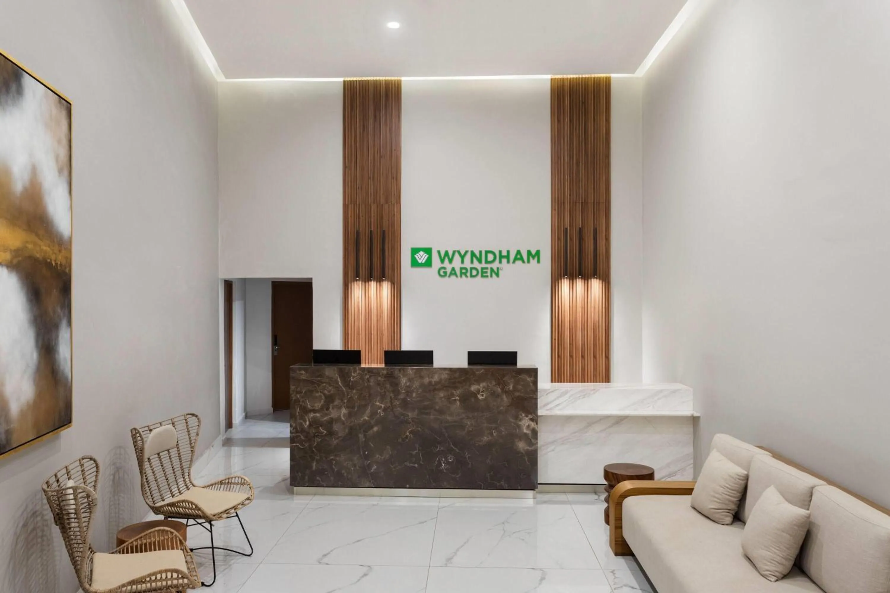 Lobby or reception in Wyndham Garden Mazatlan Marina