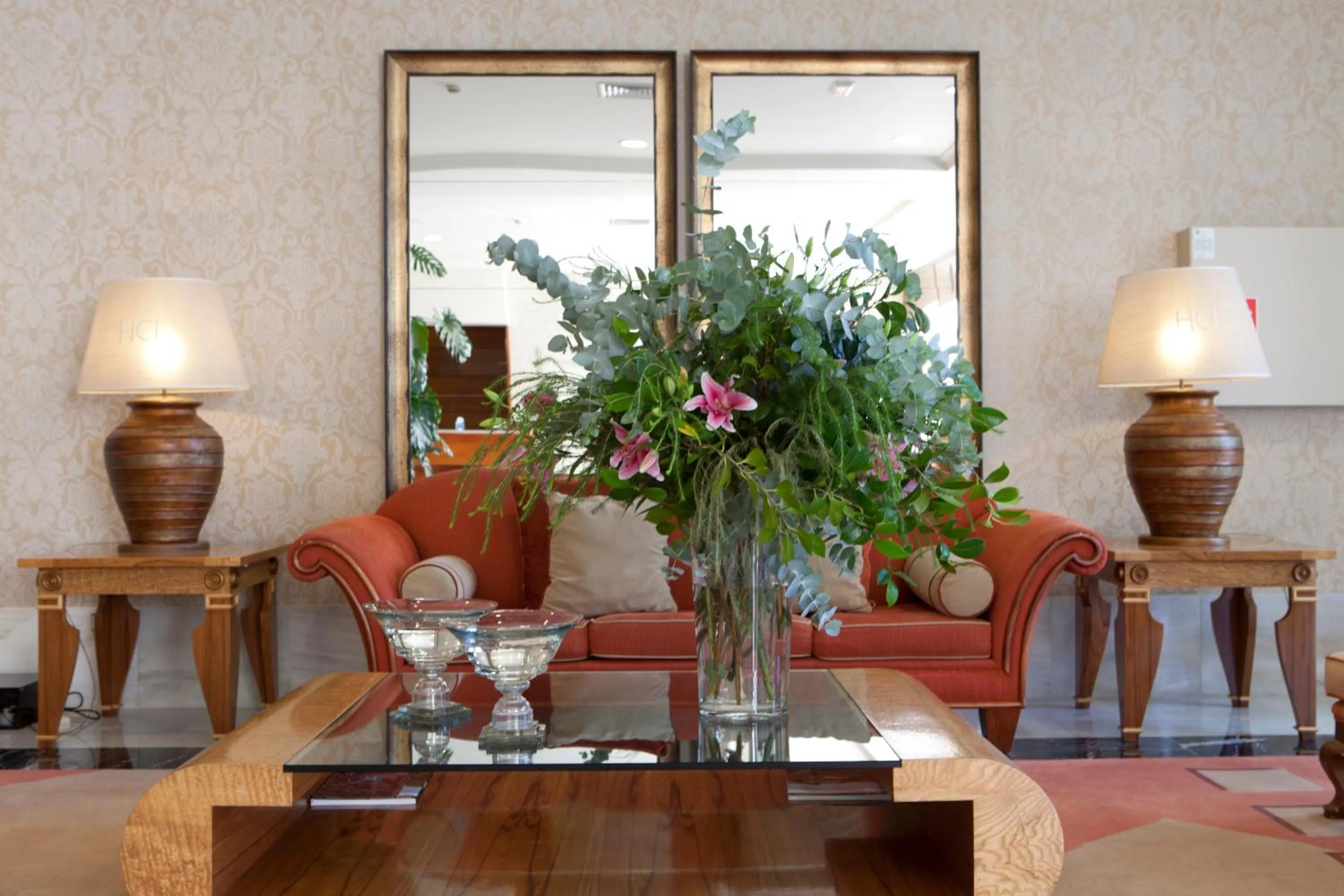 Lobby or reception in Hotel Carlos I Silgar