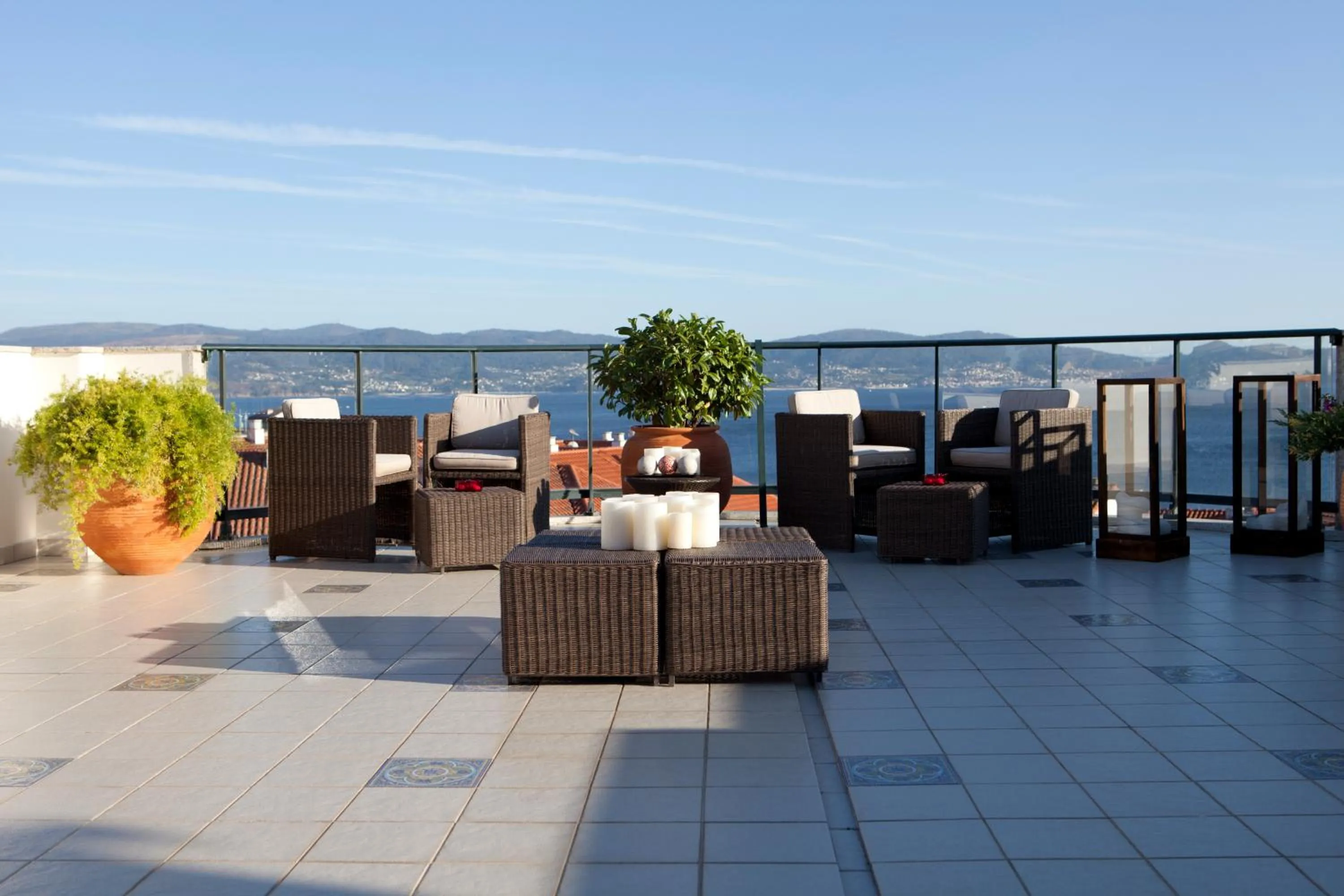 Balcony/Terrace in Hotel Carlos I Silgar