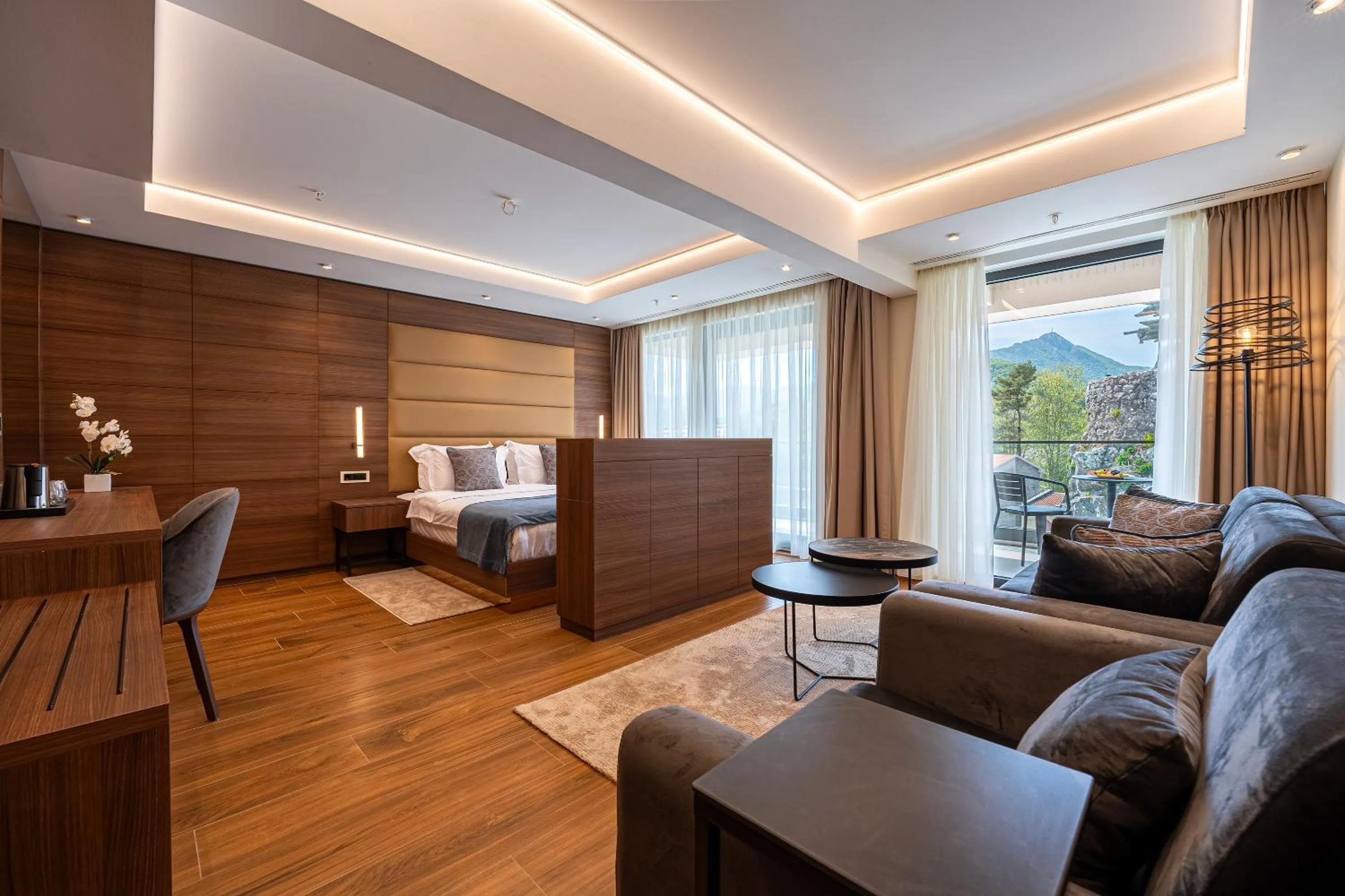 Bedroom, Bed in Hotel De‘Andros Virpazar