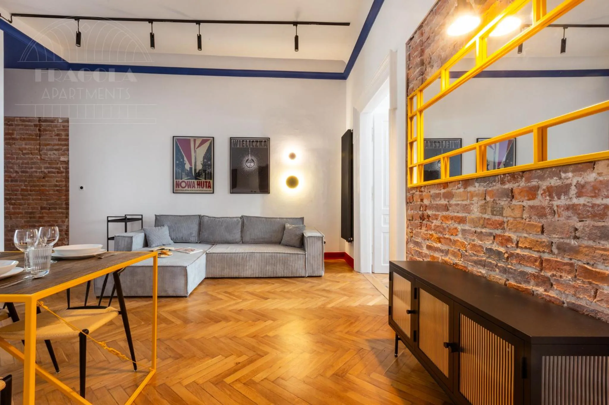 Living room in Spacious City Center Family Apartments