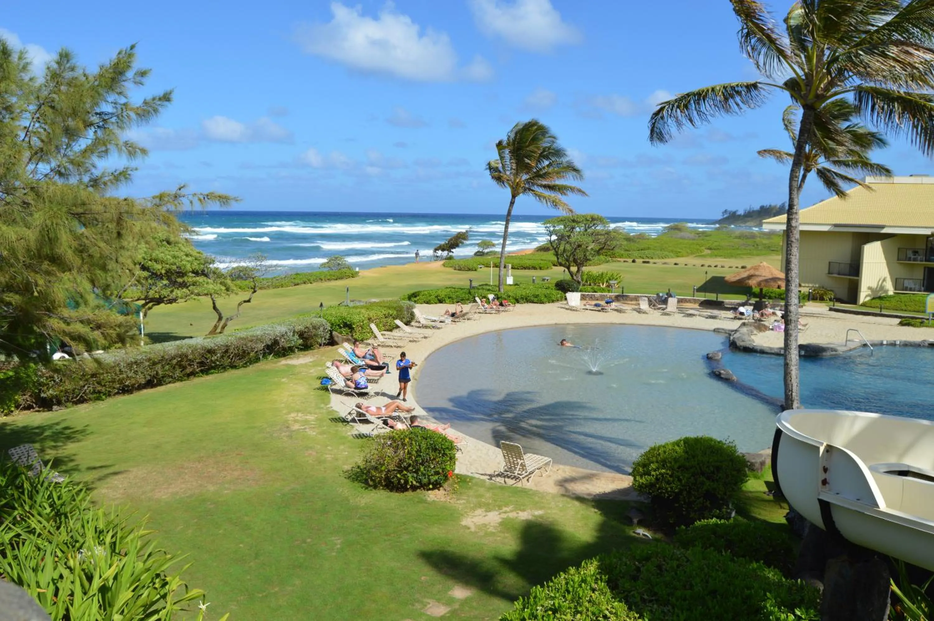 Lounge or bar in 2417 at Oceanfront Resort Lihue Kauai Beach Drive Private Condo